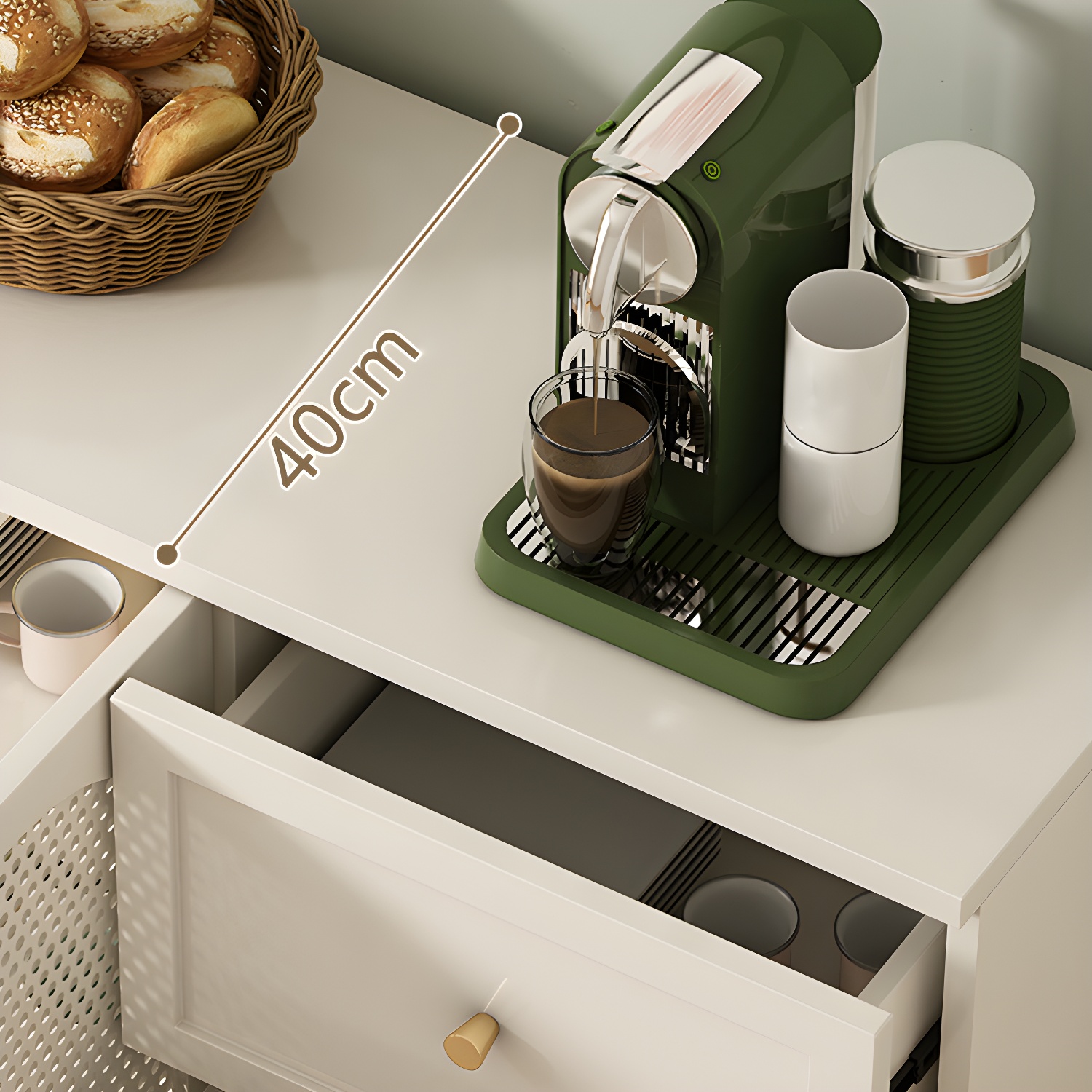 Modern White Sideboard | Ormau - image 13