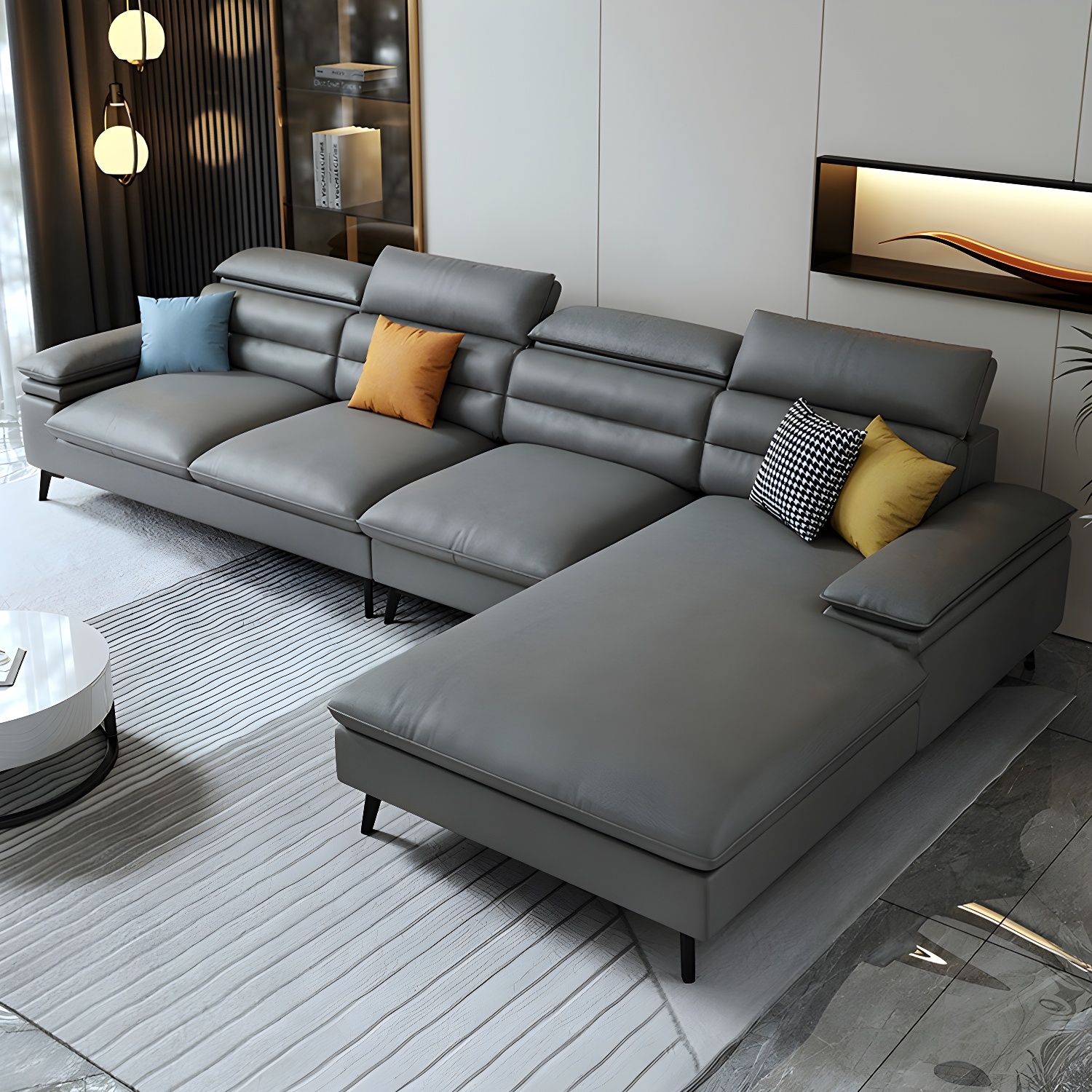 Modern L-Shape Sofa | Ormau - image 34