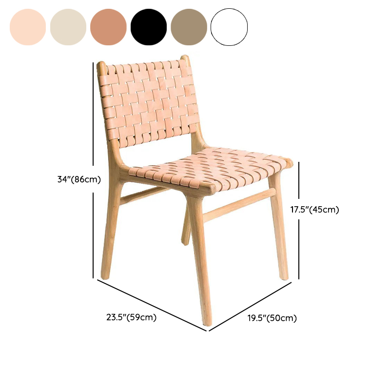 Woven Leather Side Chair | Ormau - image 14