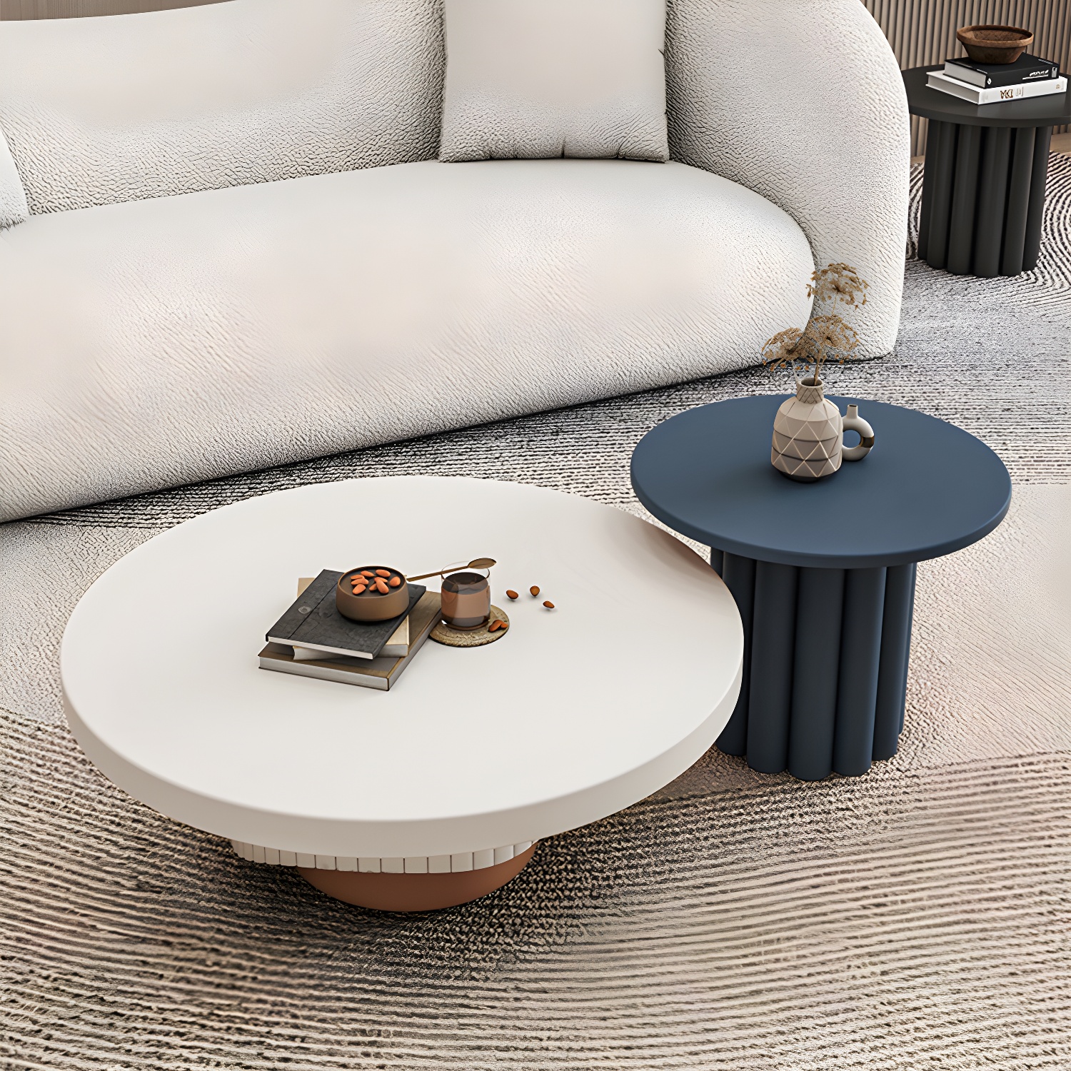 Pedestal Coffee Table Set | Ormau - image 18