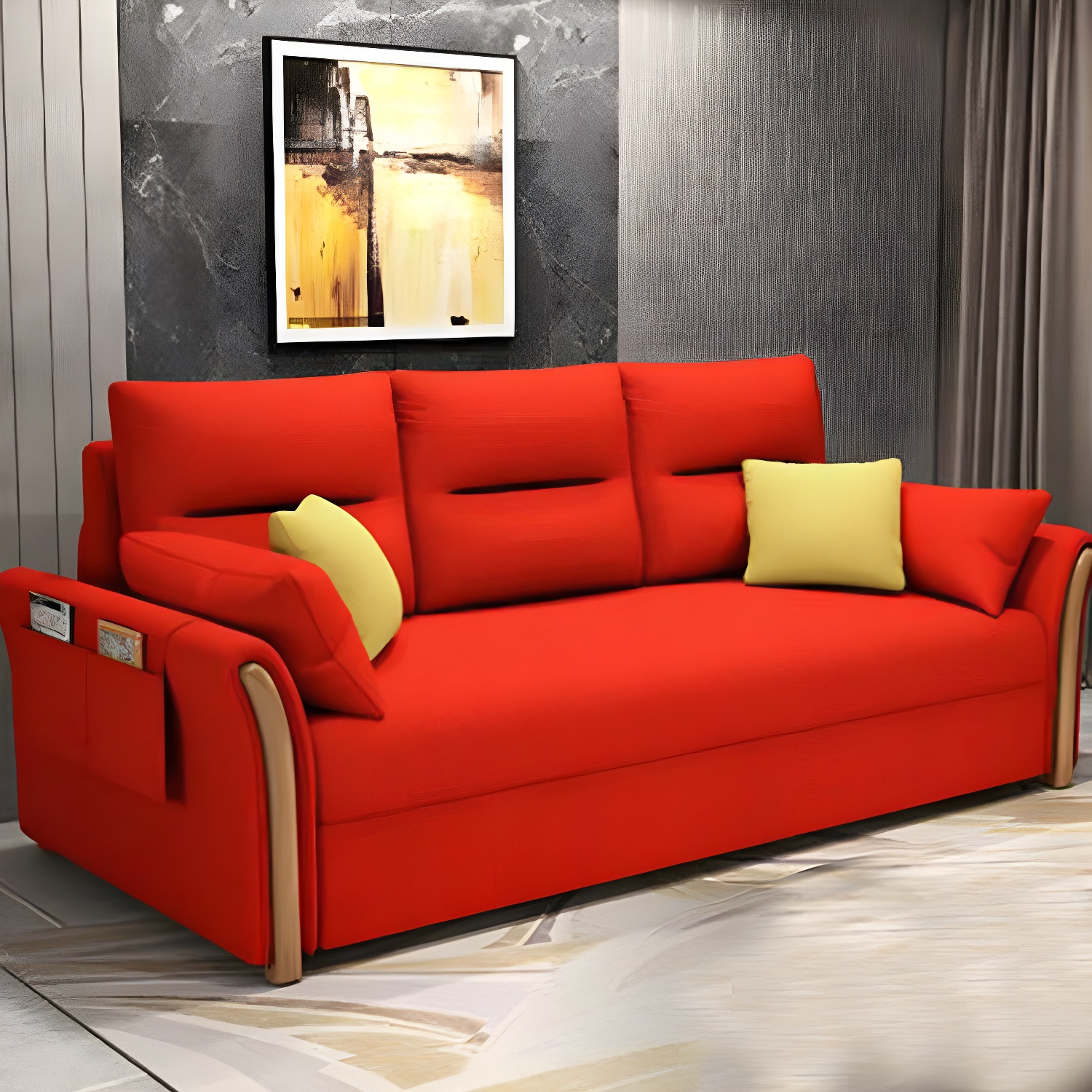Flared Arm Sofa Bed | Ormau - image 8