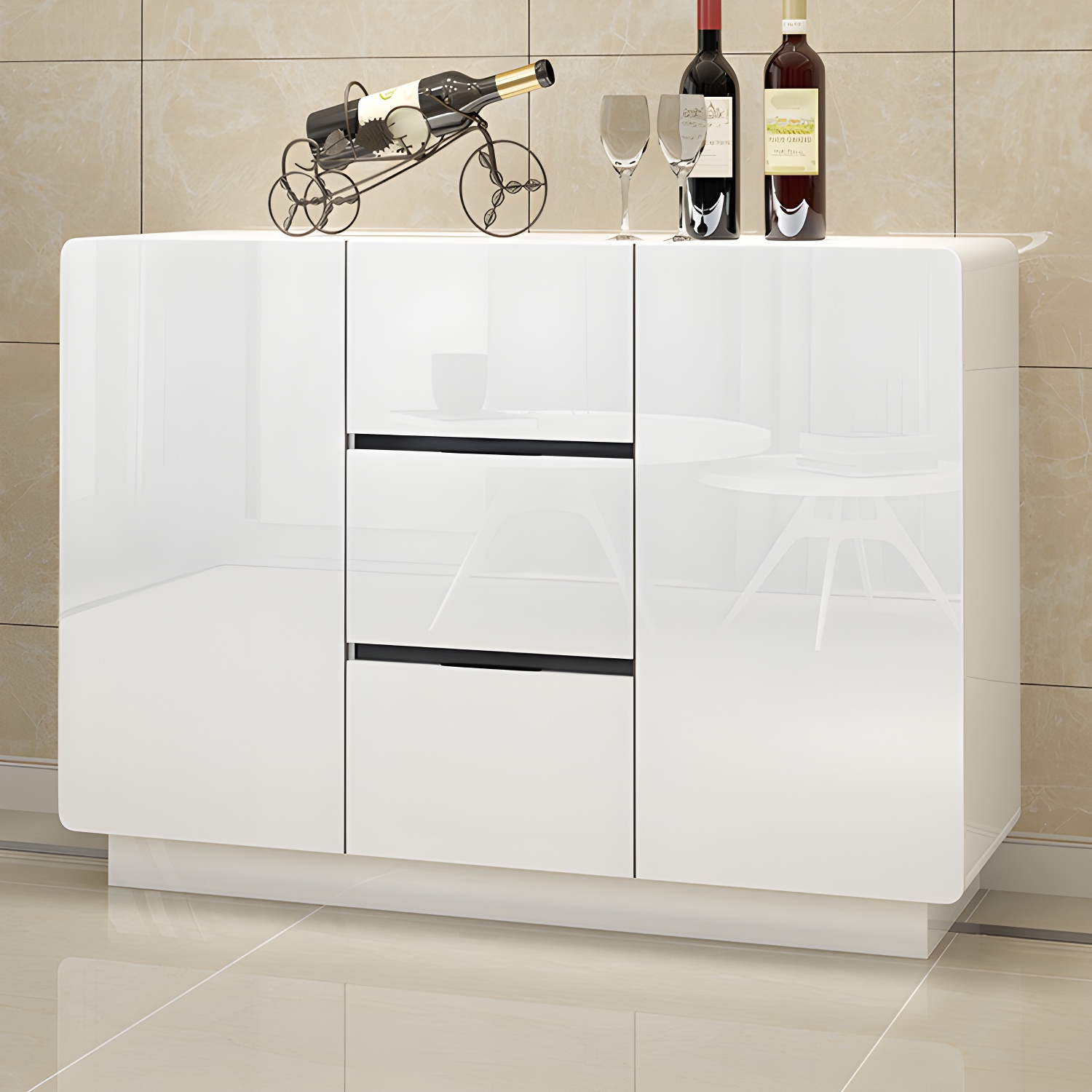 White Wood Sideboard | Ormau - image 17