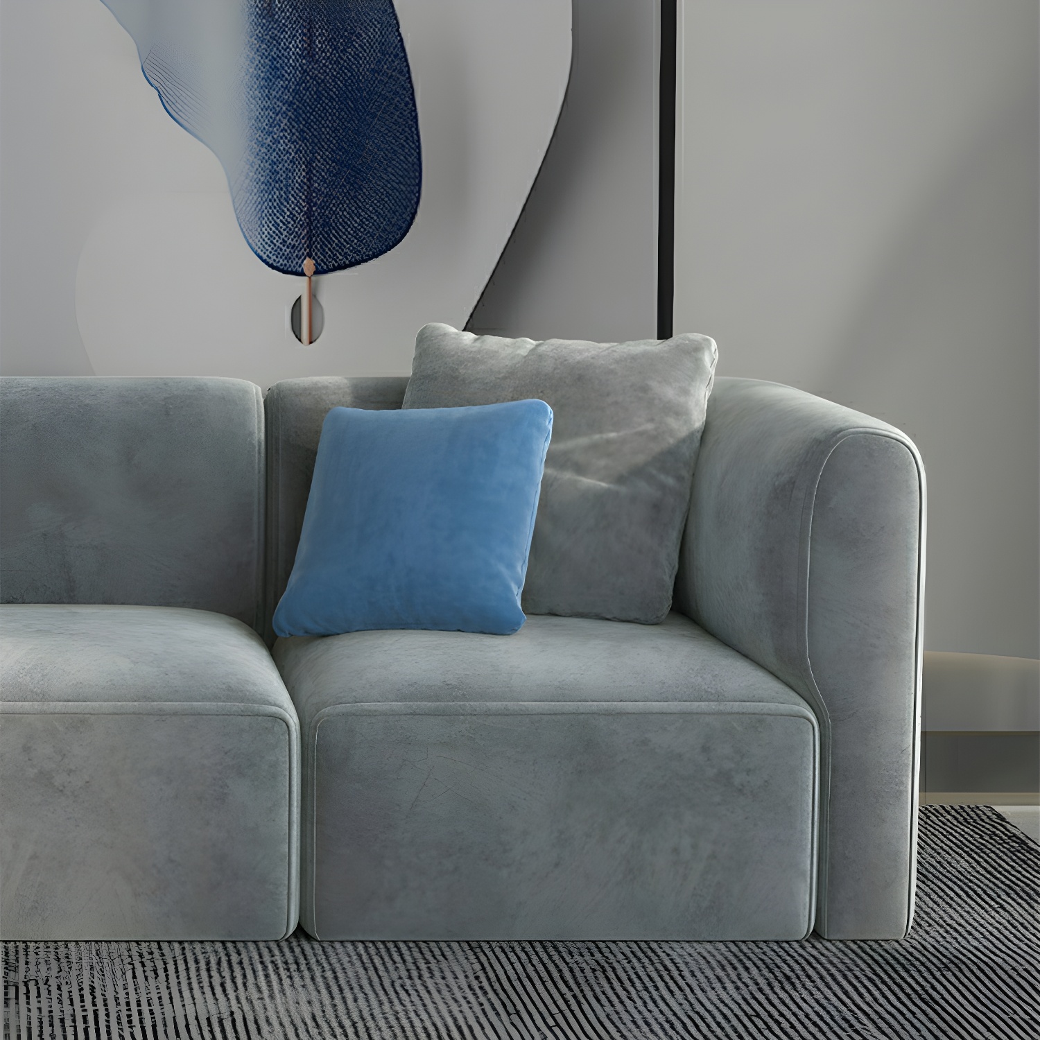 Flannel Sectional Sofa | Ormau - image 7