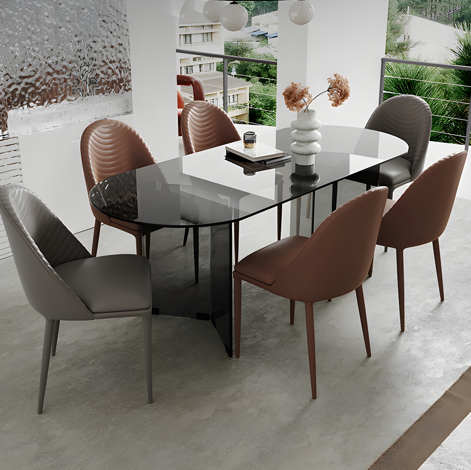 Glass Oval Dining Table | Ormau - image 4