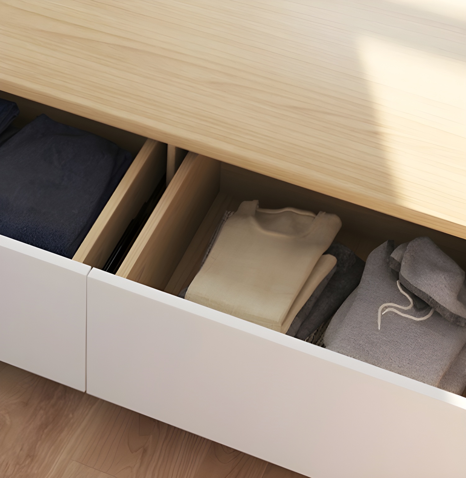 Natural Wood Storage Bed | Ormau - image 6