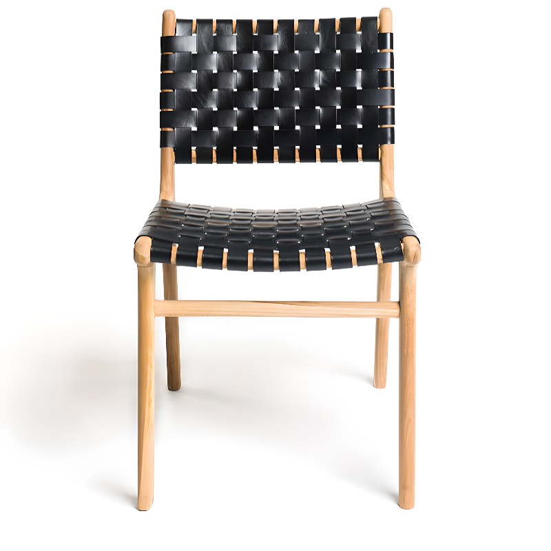 Woven Leather Side Chair | Ormau - image 11