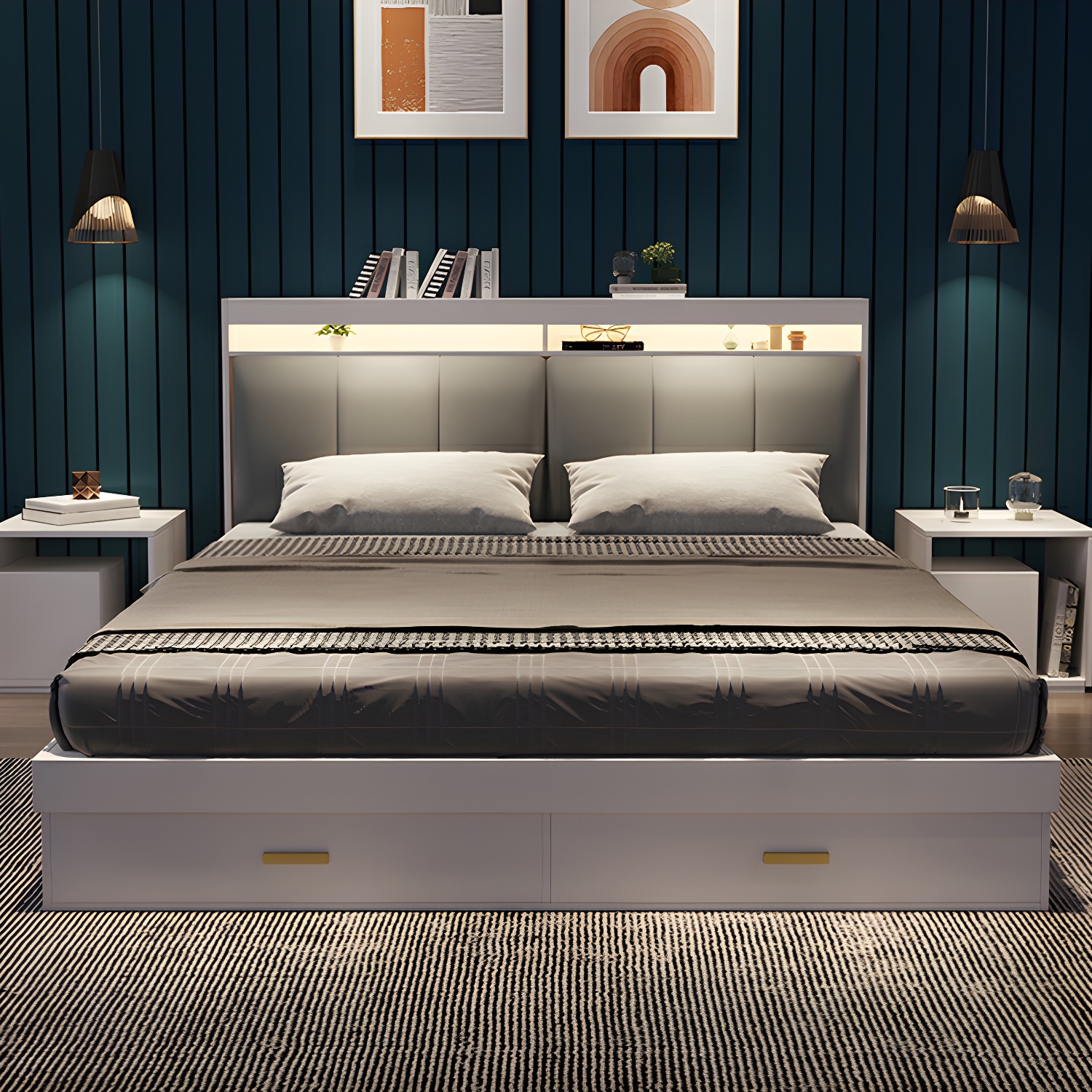 Upholstered Storage Bed | Ormau - image 21