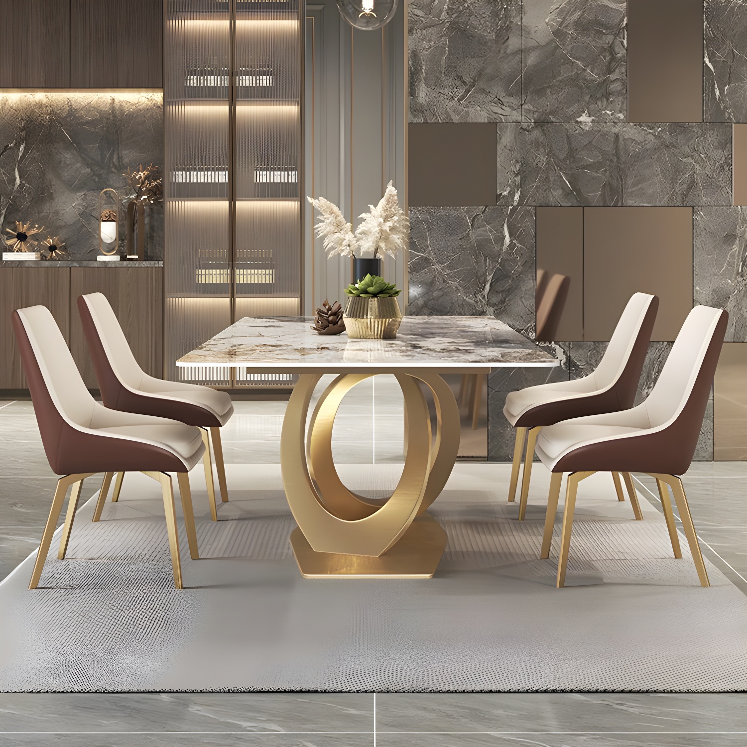 Gloss Beige Dining Set | Ormau - image 2