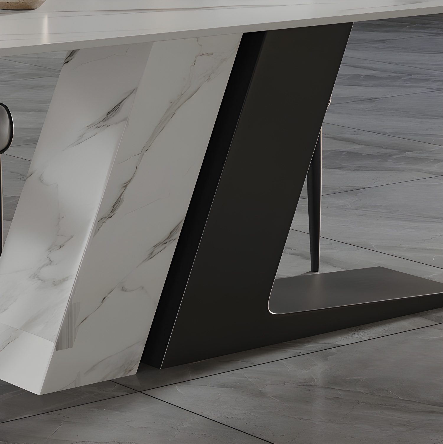 Modern White Dining Set | Ormau - image 9