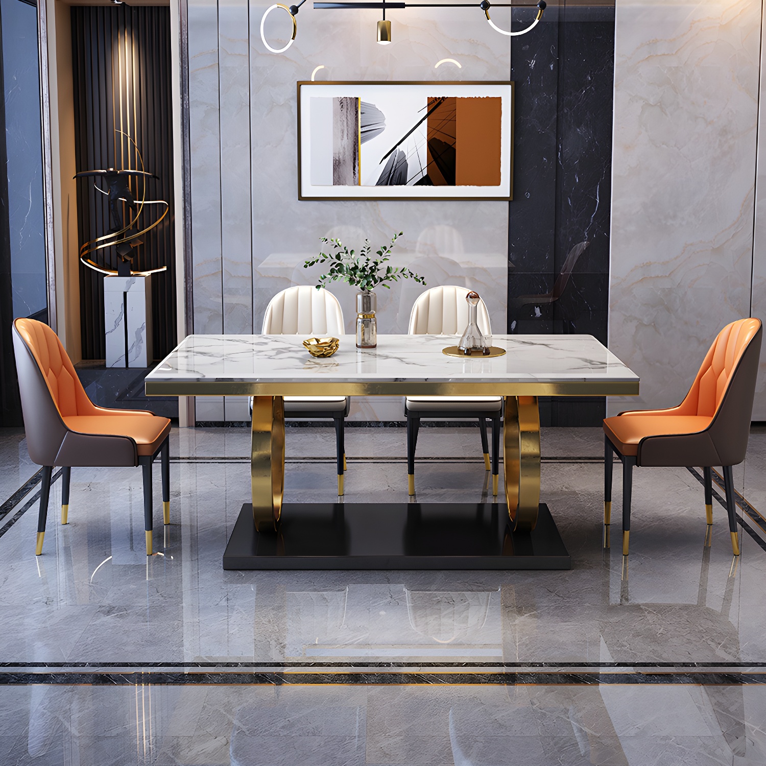 Glam Marble Dining Set | Ormau - image 4