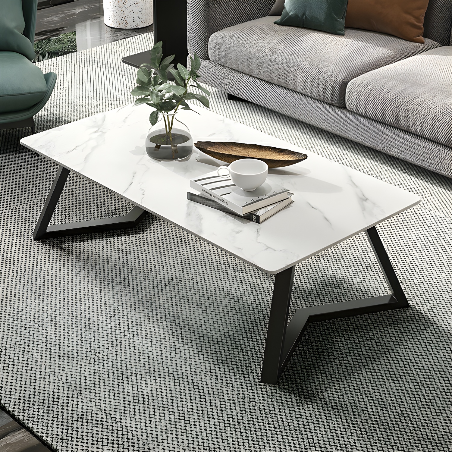 Stone & Iron Coffee Table | Ormau - image 3