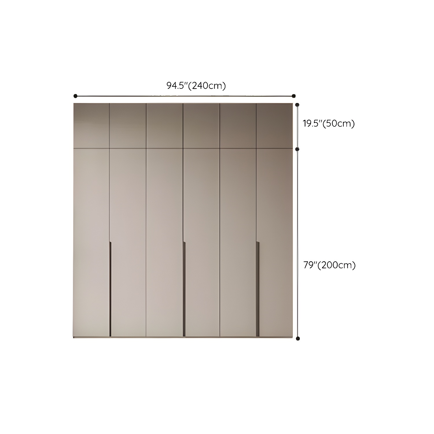 Modern Grey Wood Armoire | Ormau - image 35