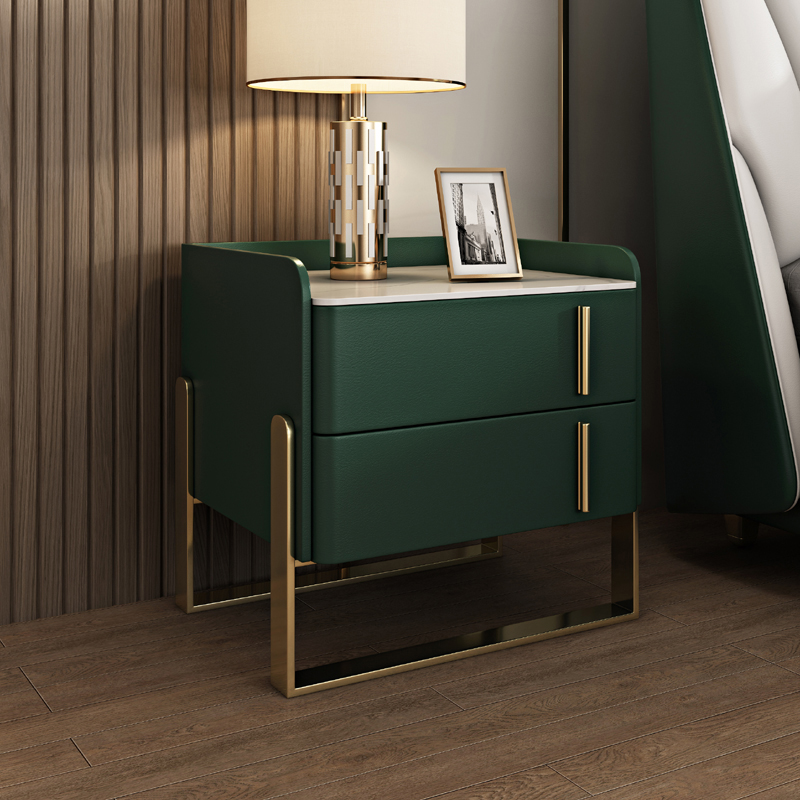 Drawer Nightstand with Stone Top | Ormau - image 21