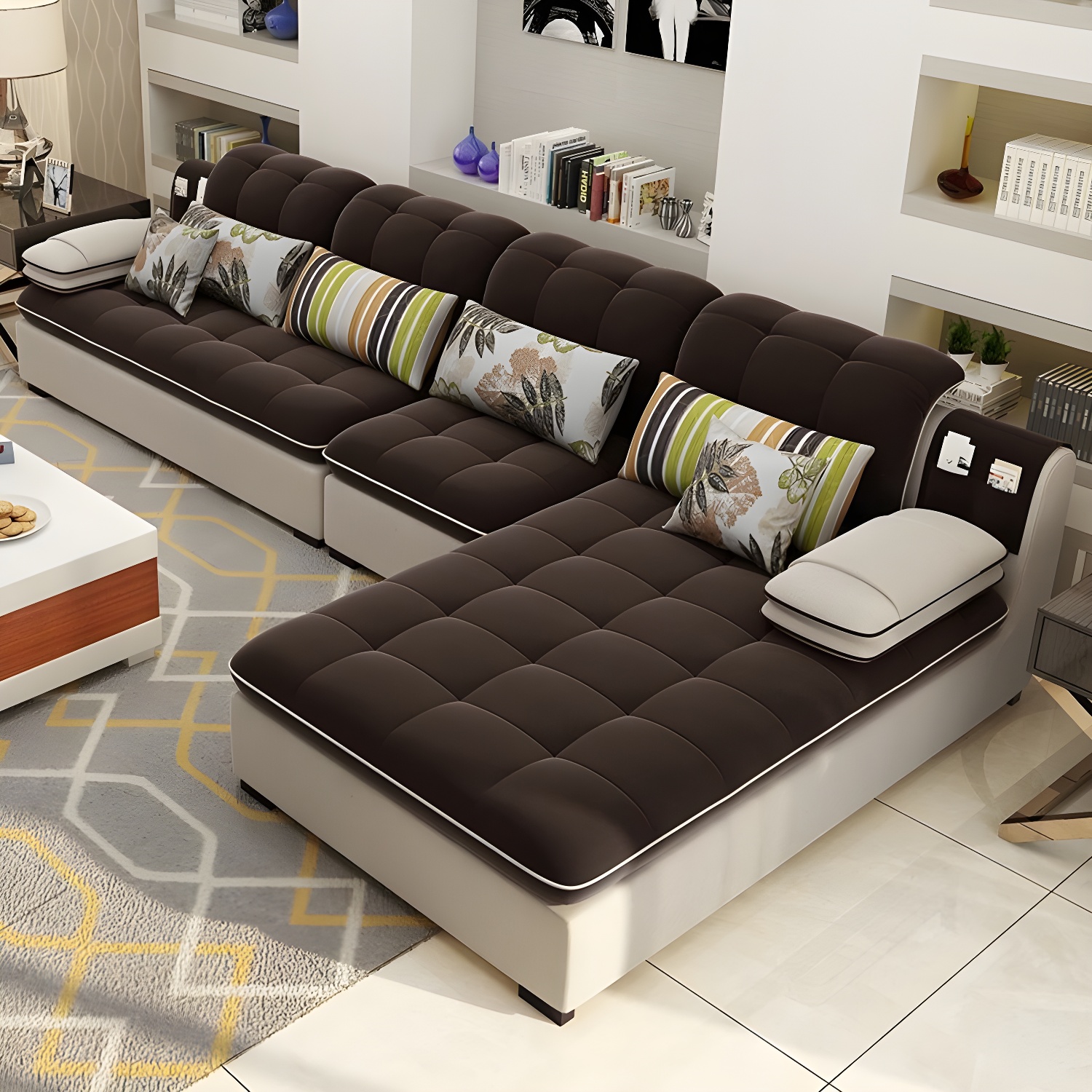 Modern L-Shape Sectional Sofa | Ormau - image 25