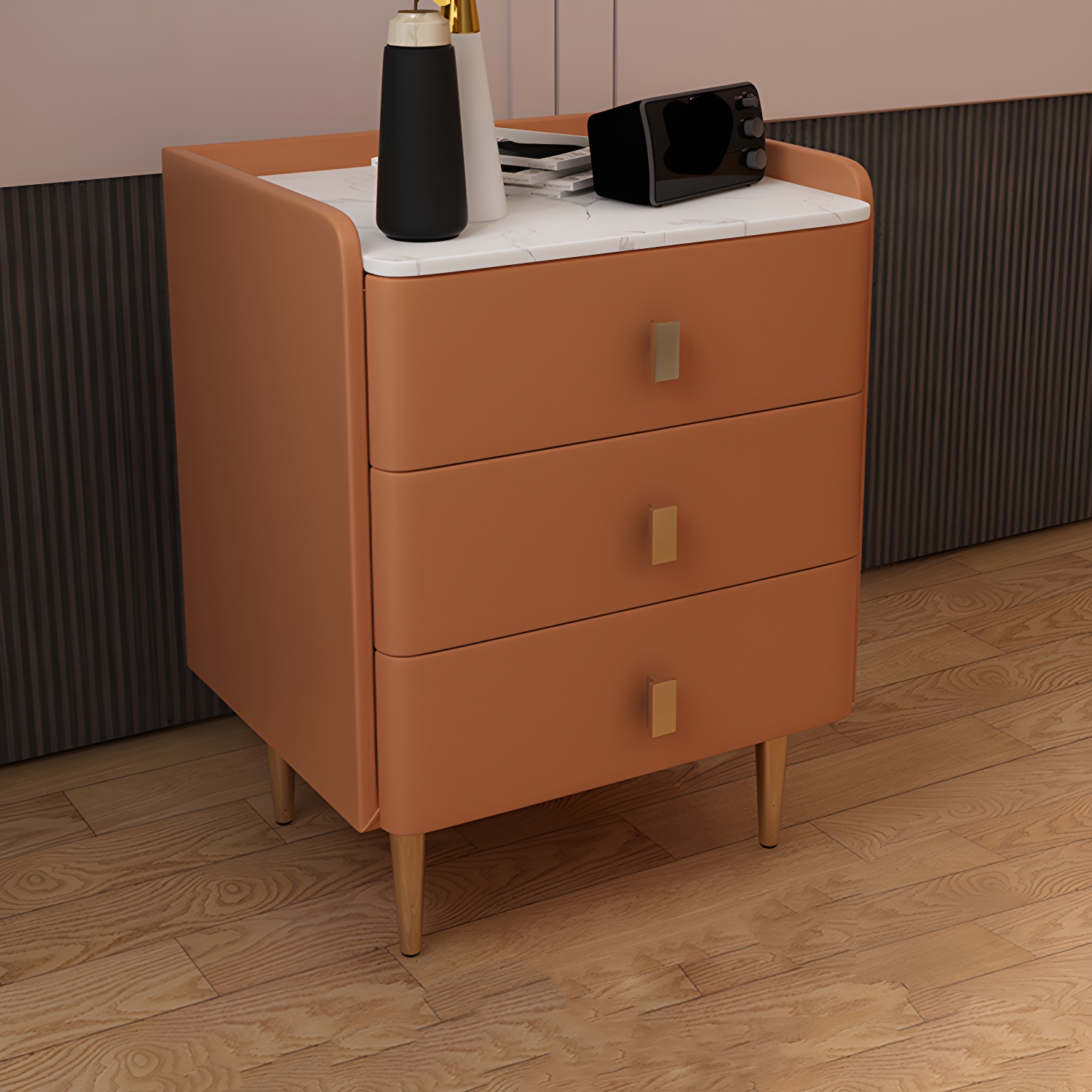 Glam Accent Table Nightstand | Ormau - image 10