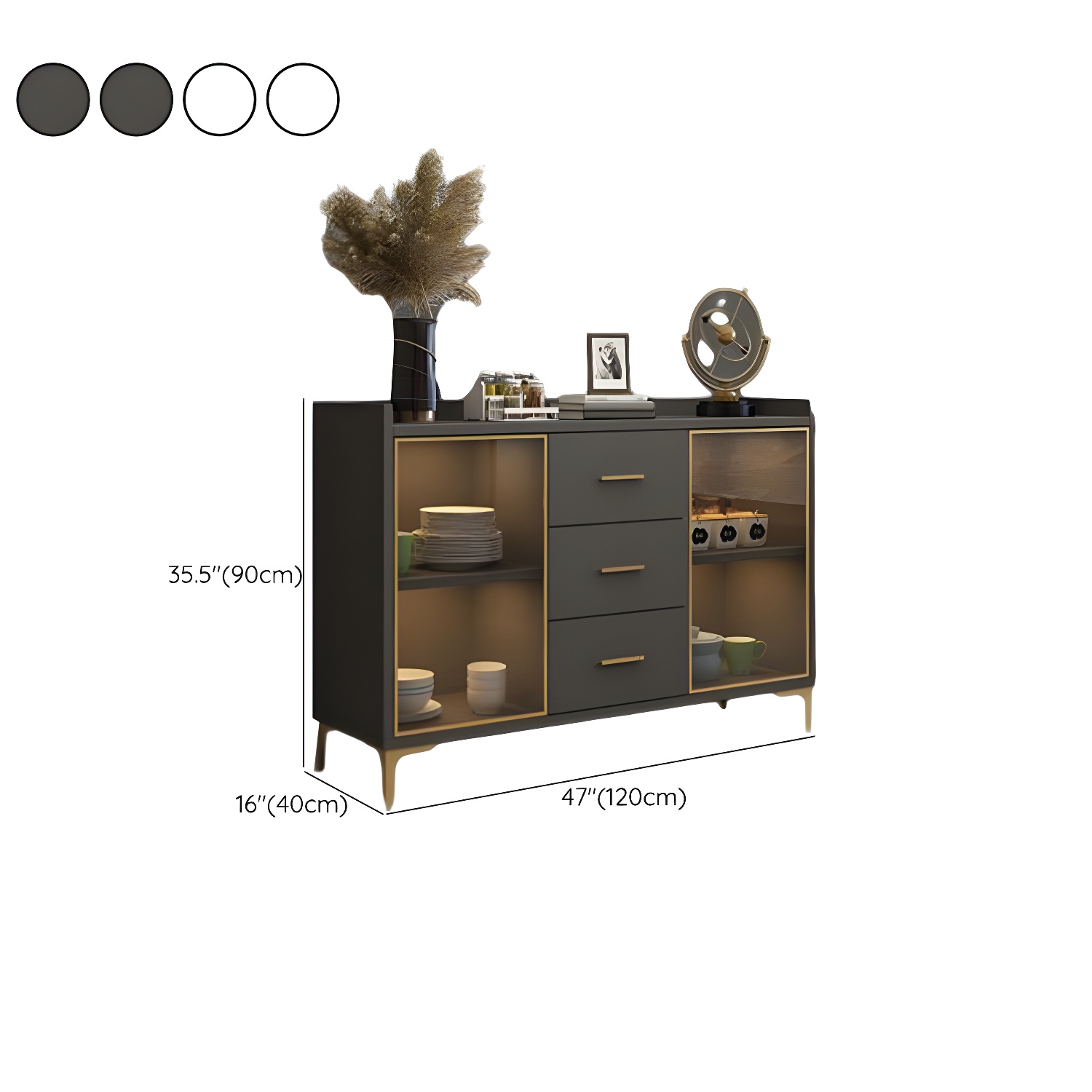 Glam Wood Sideboard | Ormau - image 13