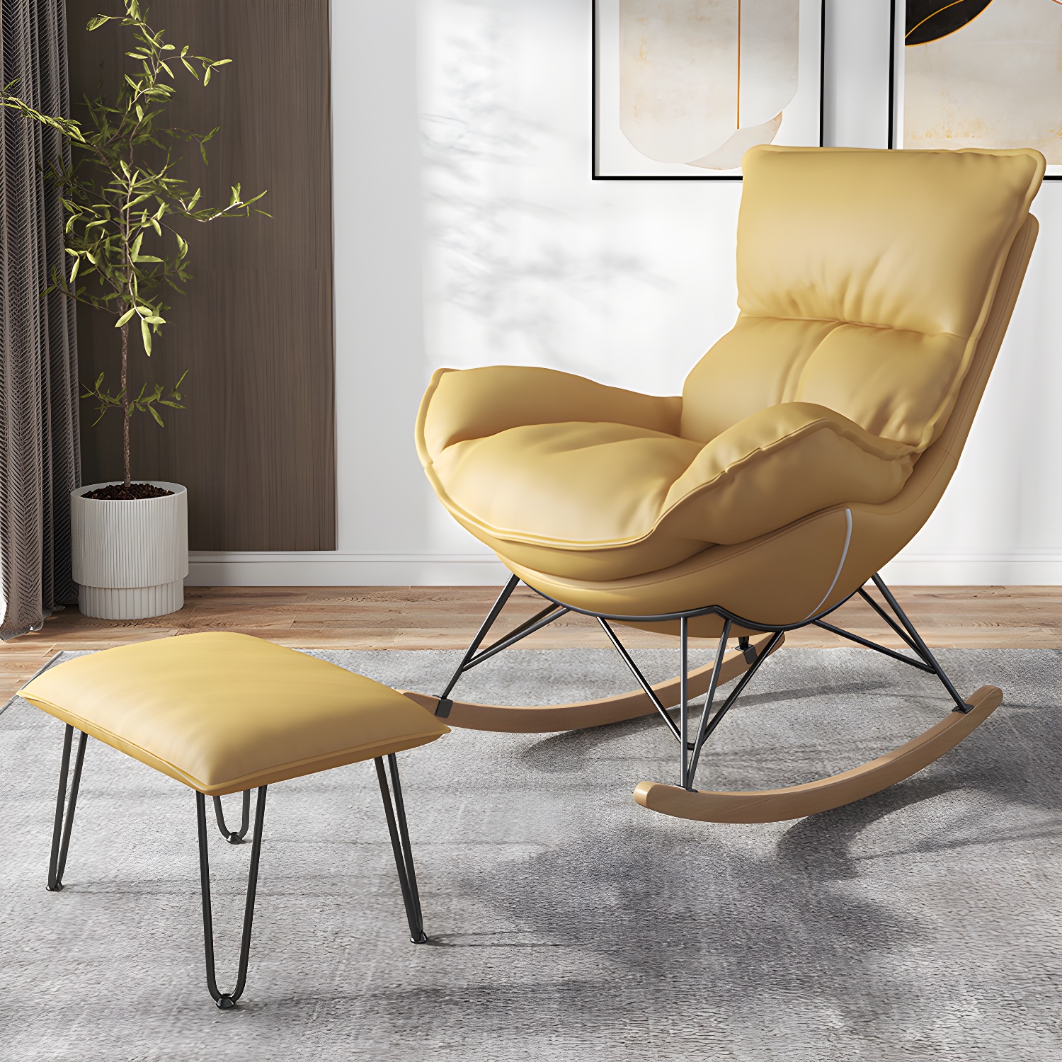 Rocking Chair & Ottoman Set | Ormau - image 5