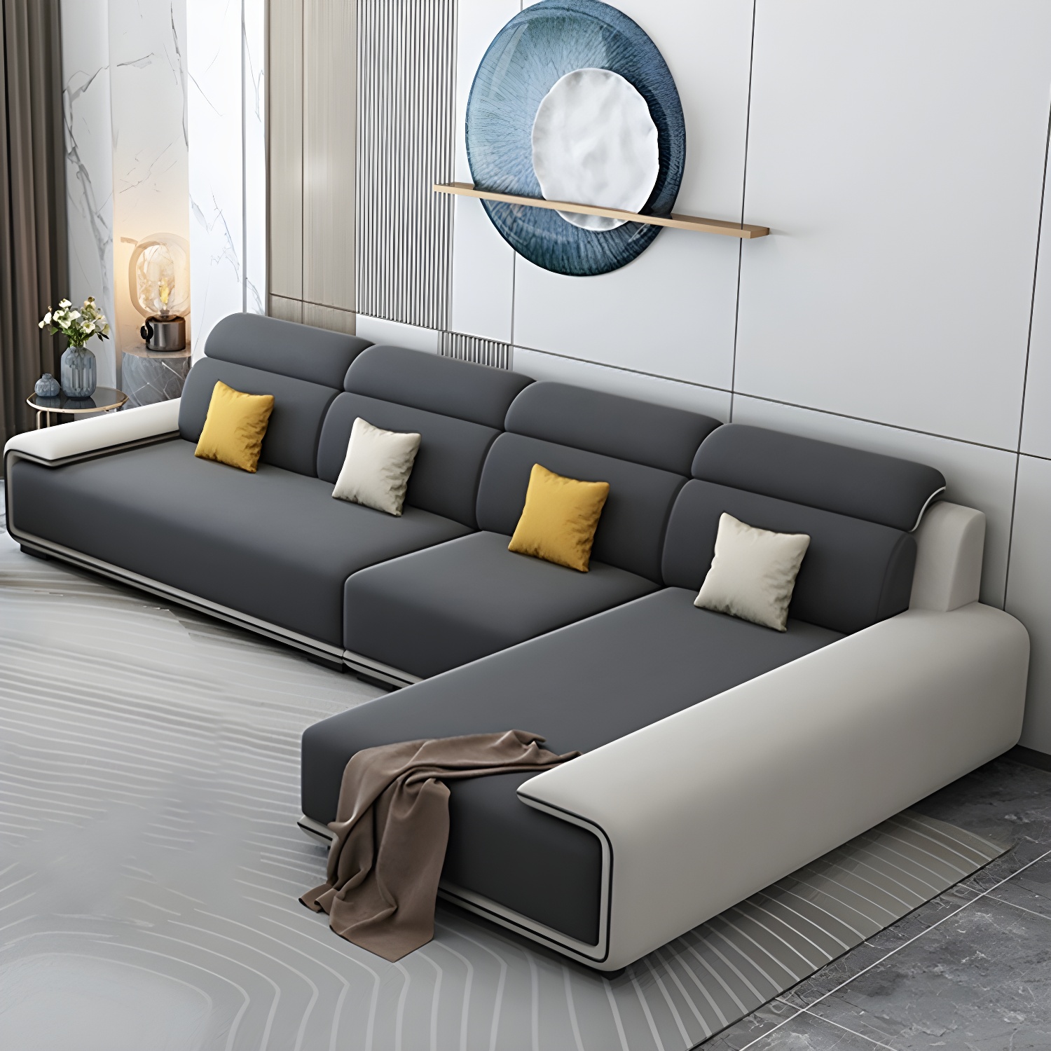 Modern L-Shape Sectional | Ormau - image 8
