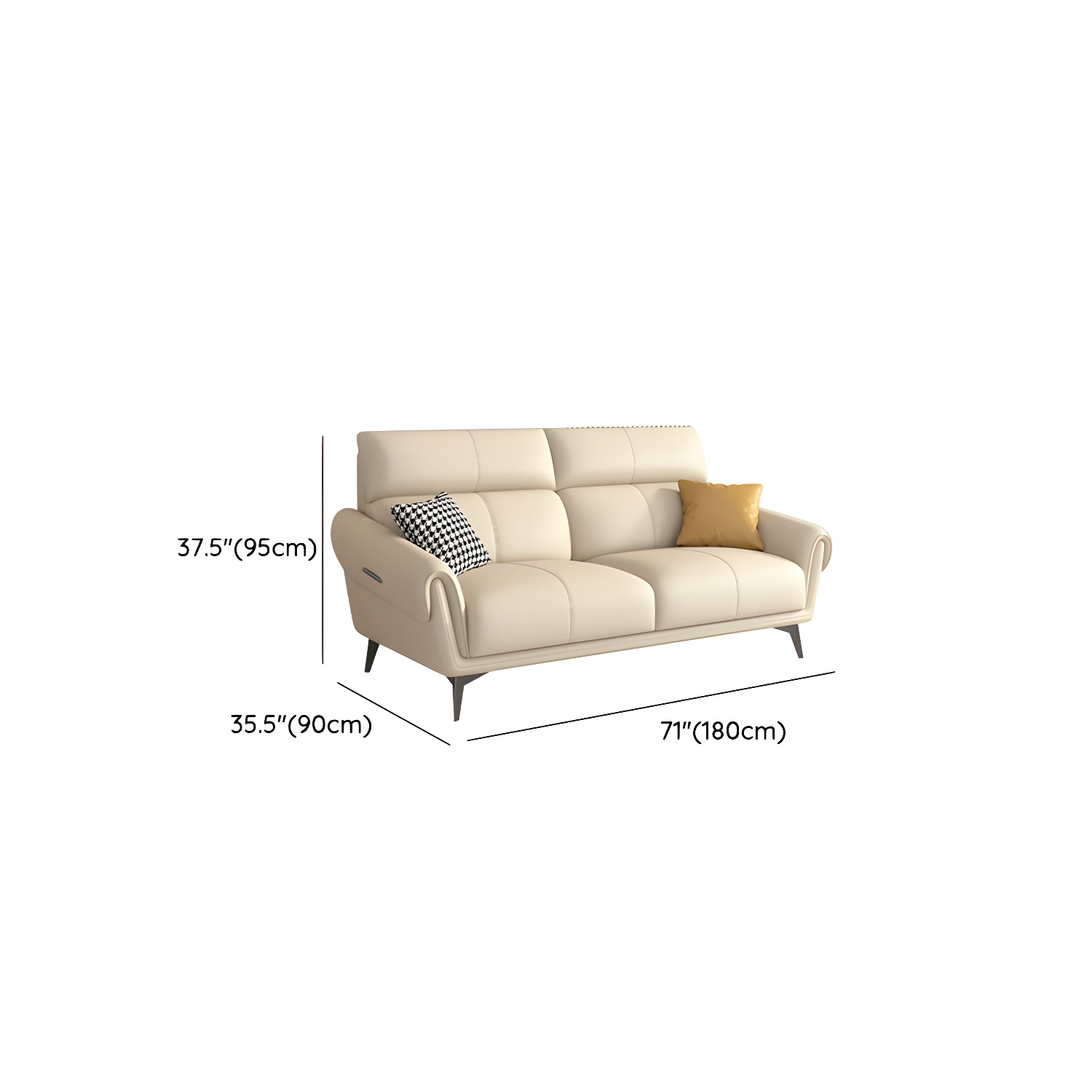 Flared Arm Sofa | Ormau - image 13
