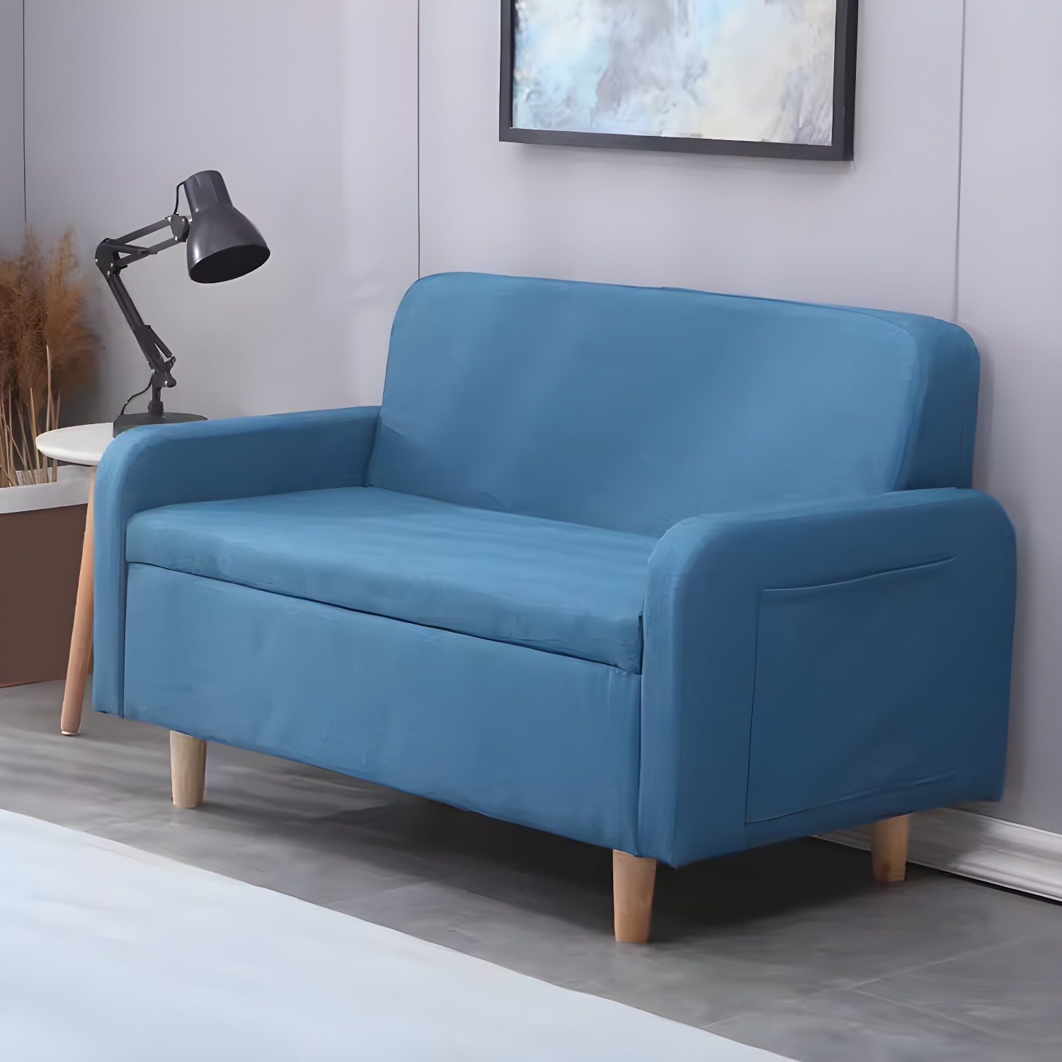 Sculptural Linen Sofa | Ormau - image 3