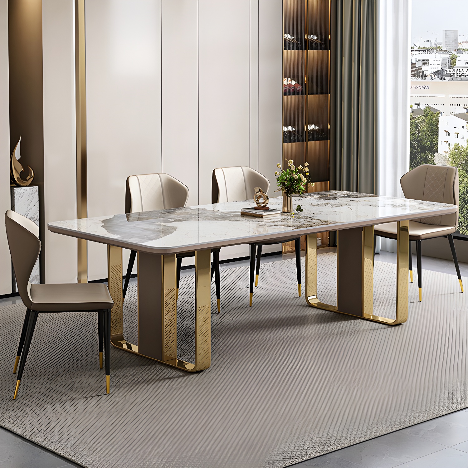 Modern Rectangle Dining Set | Ormau - image 2