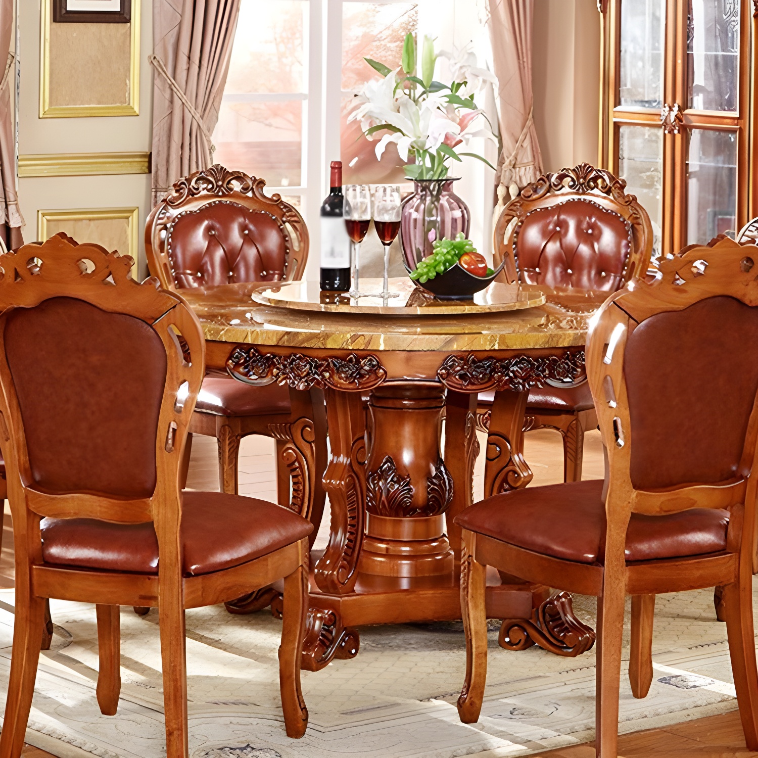 Victorian Round Dining Table | Ormau - image 3