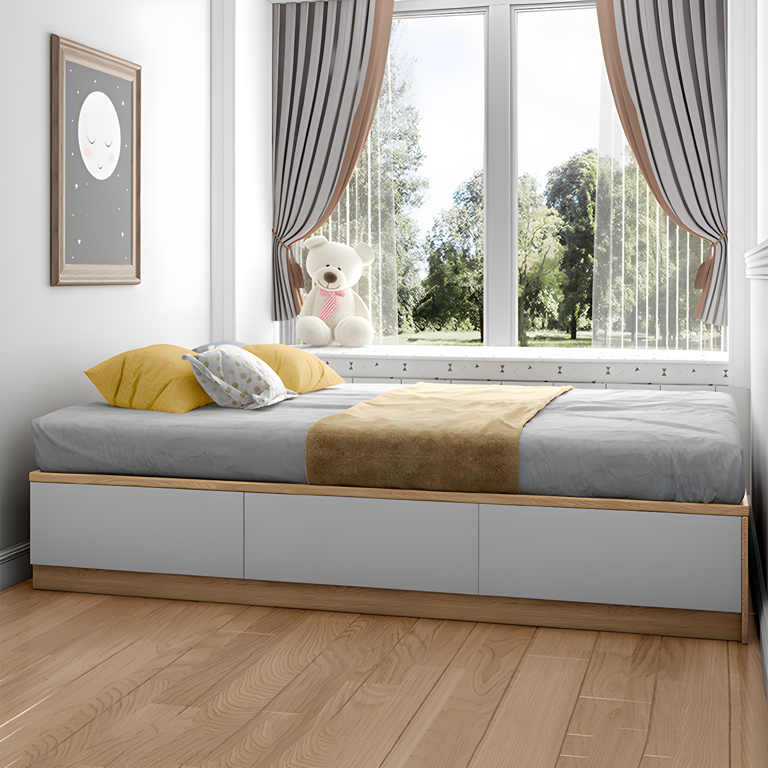 Wood Platform Bed Frame | Ormau - image 4