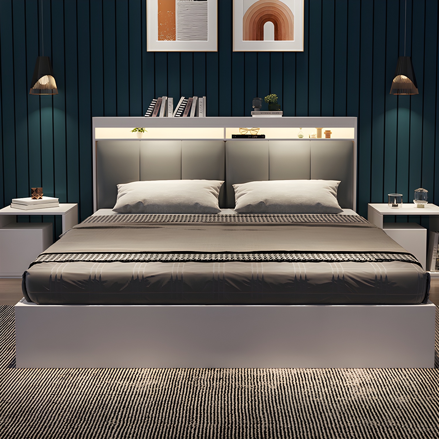 Upholstered Storage Bed | Ormau - image 2