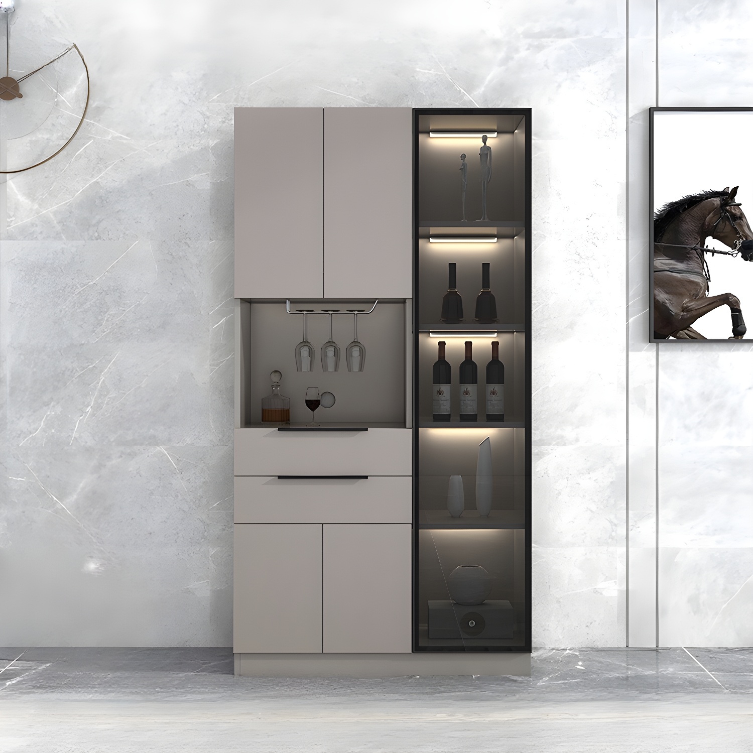 Elegant Glass Door Sideboard | Ormau - image 29