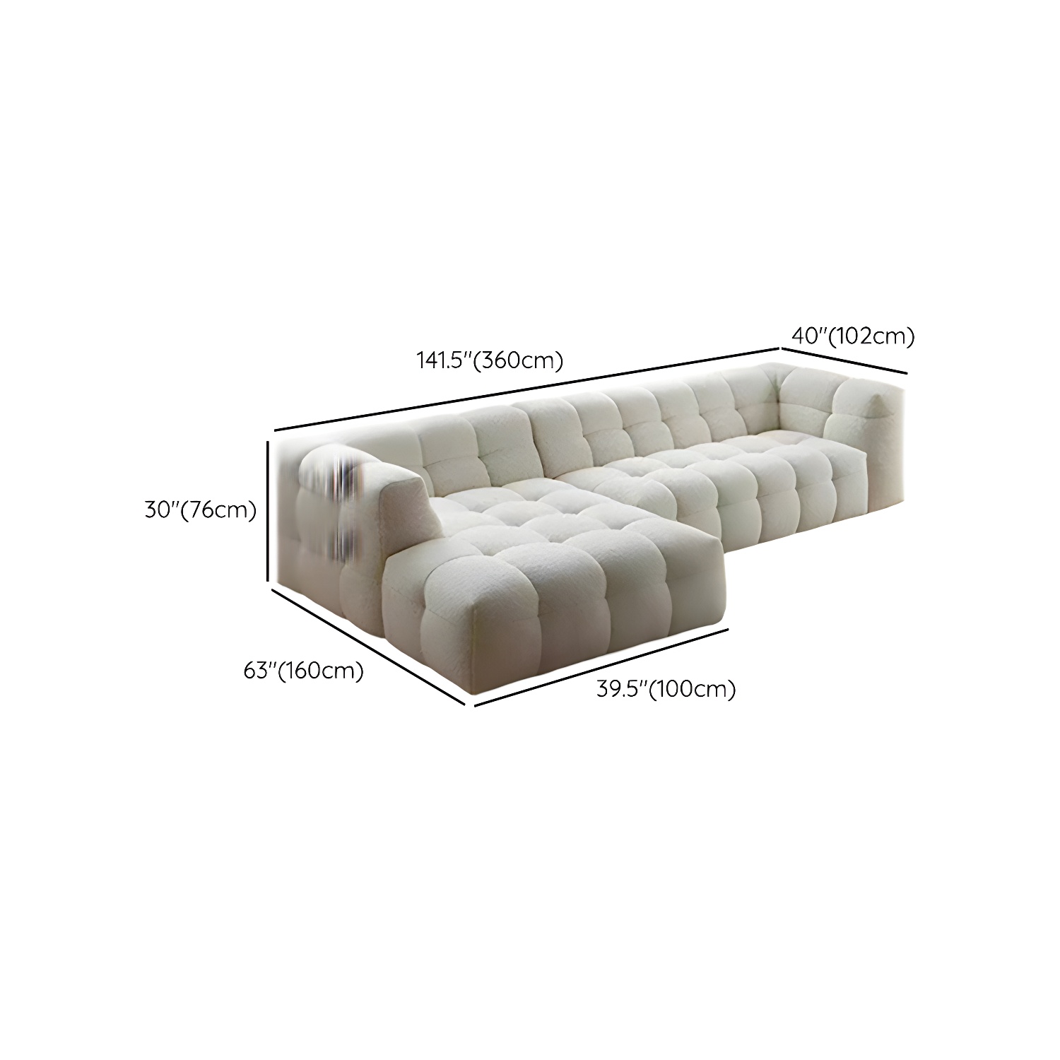 Fleece Scandinavian Sectional | Ormau - image 17