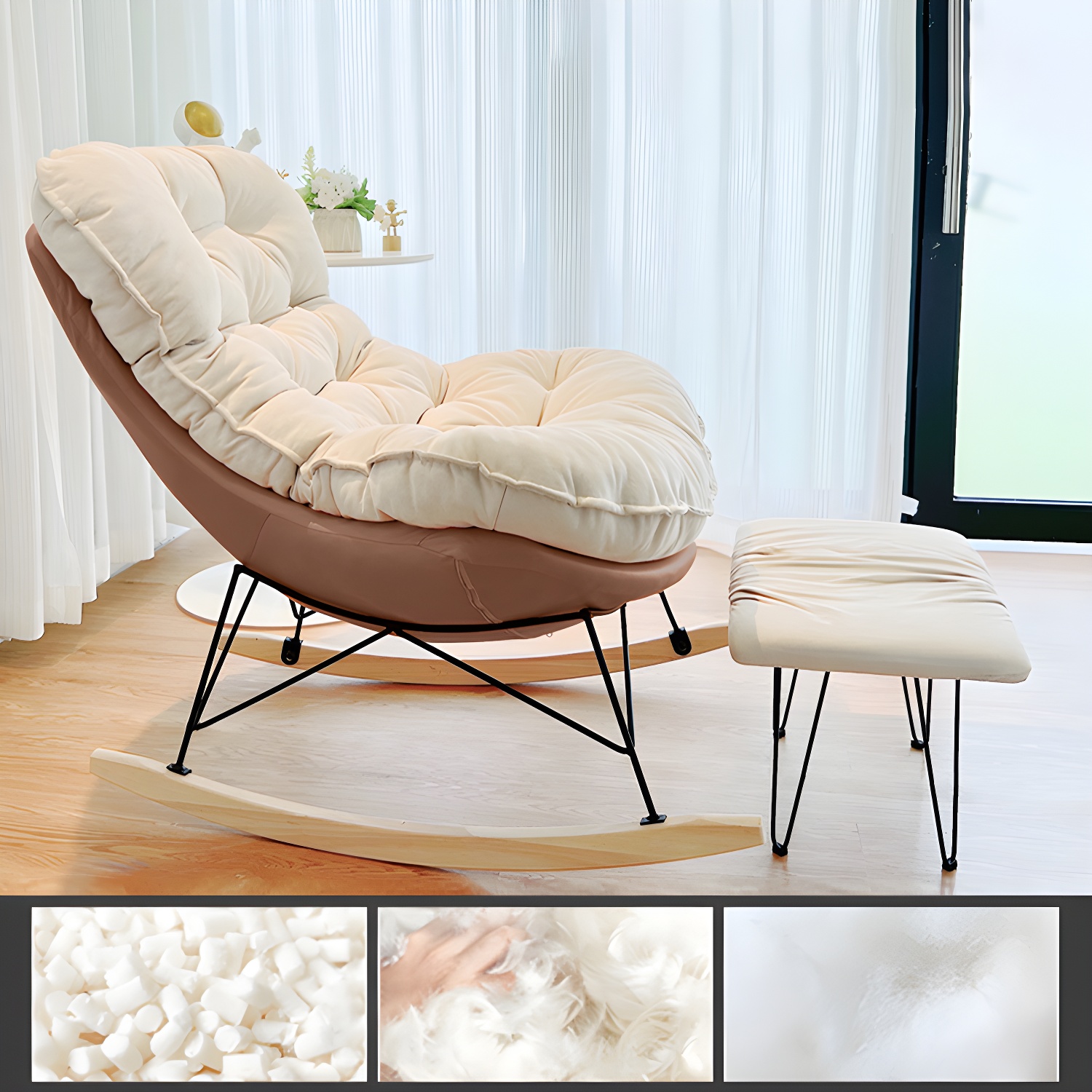 Tufted Rocking Chair | Ormau - image 25