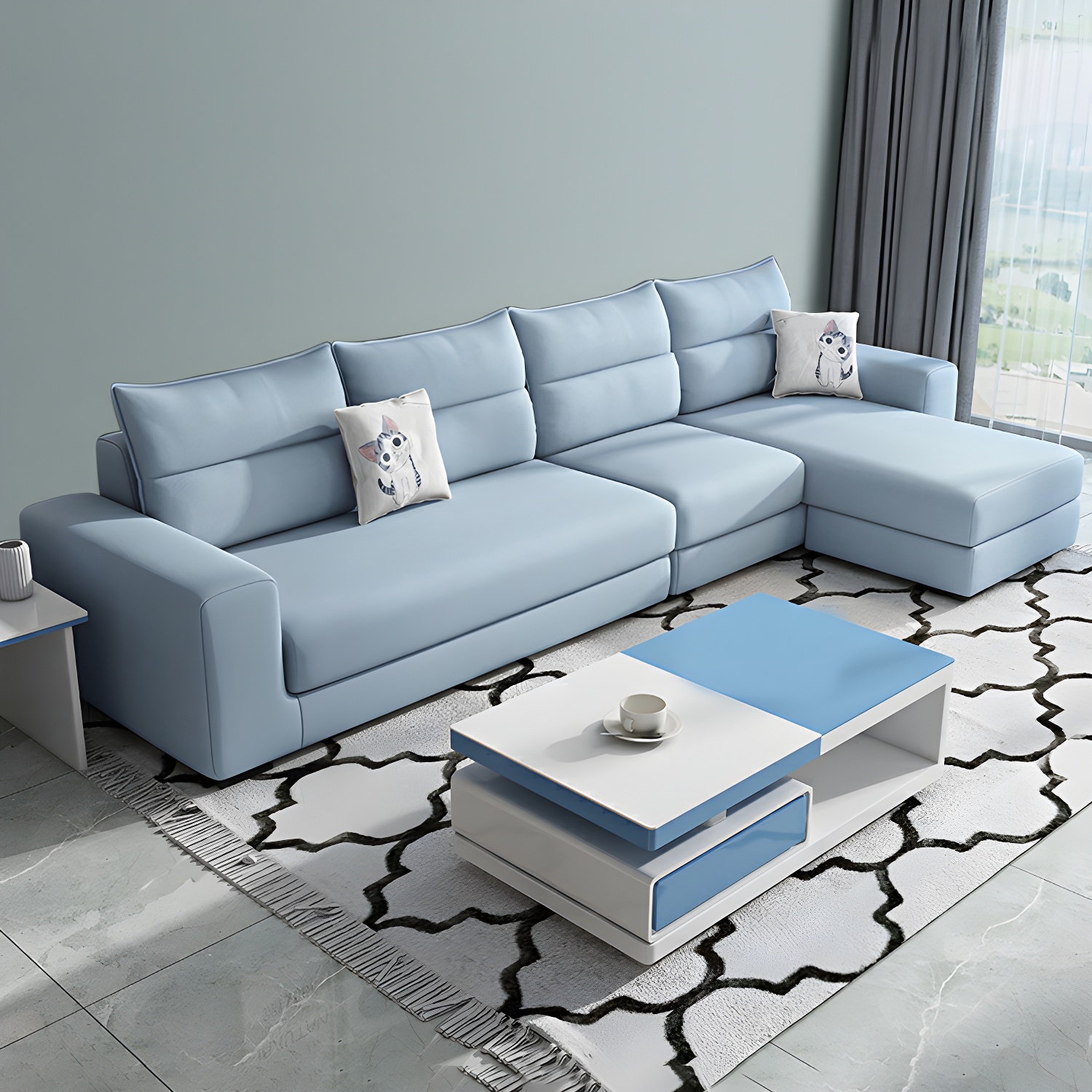 Modern L-Shape Sectional | Ormau - image 16