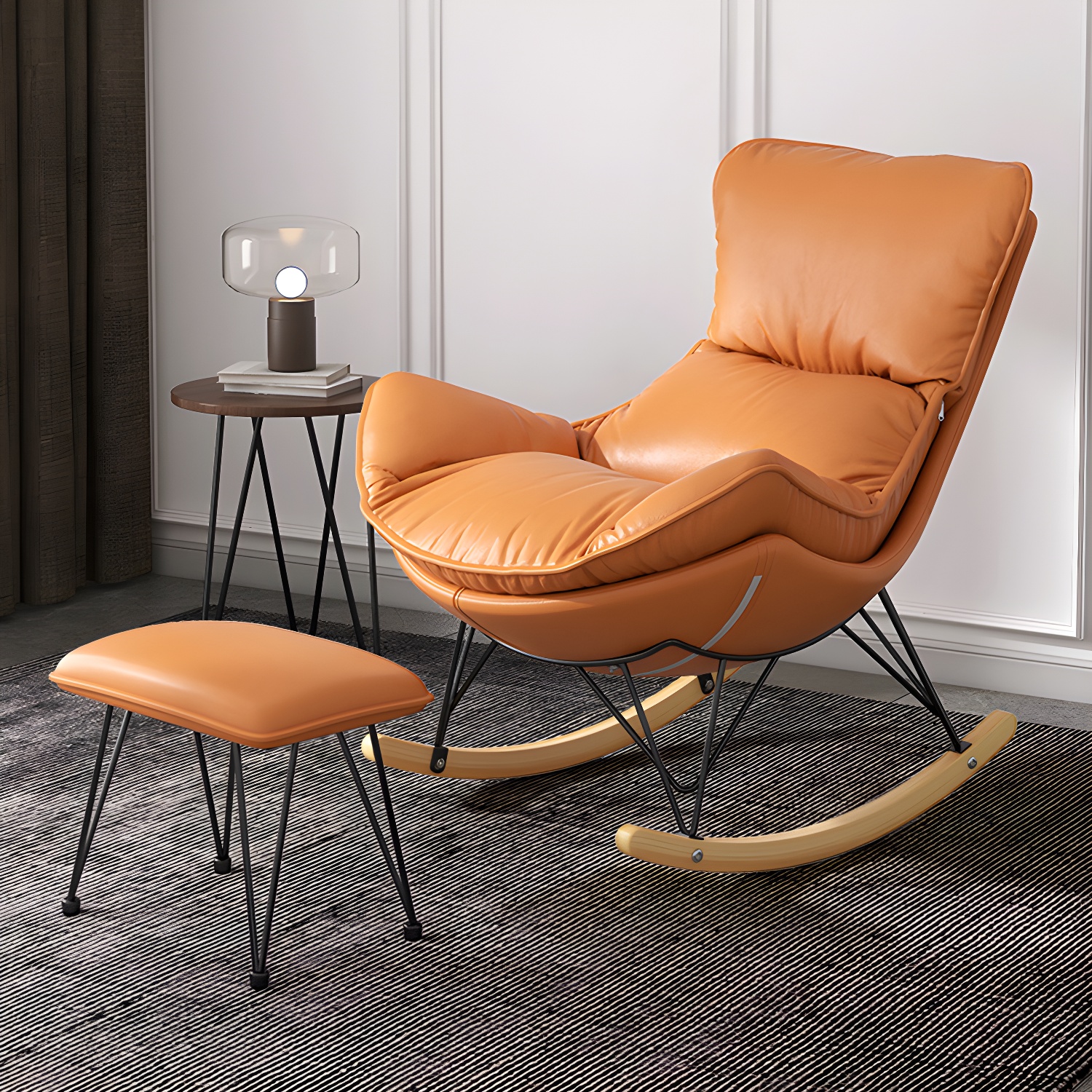 Wingback Rocker & Ottoman Set | Ormau - image 21