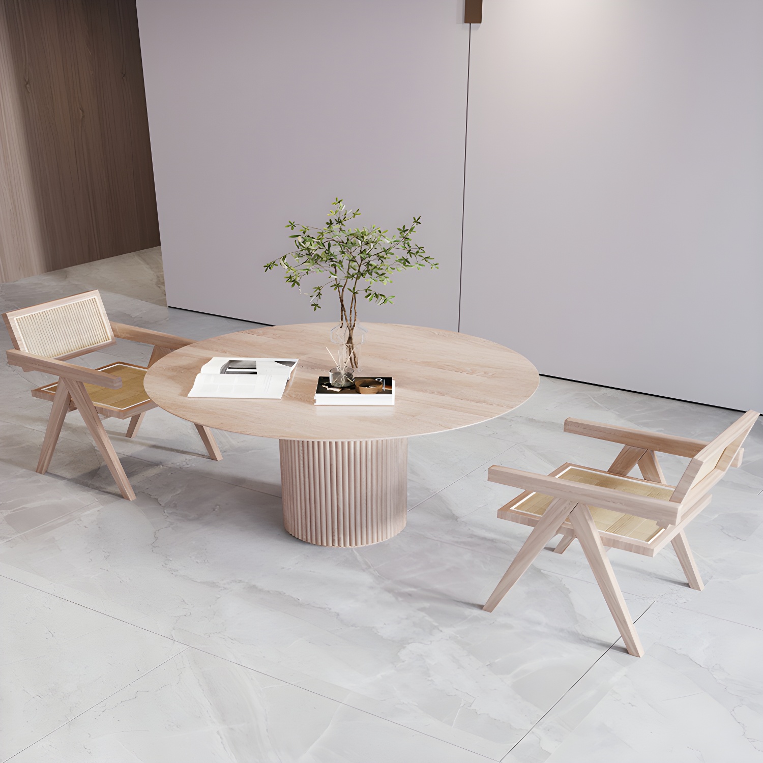 Solid Wood Round Dining Table | Ormau - image 3