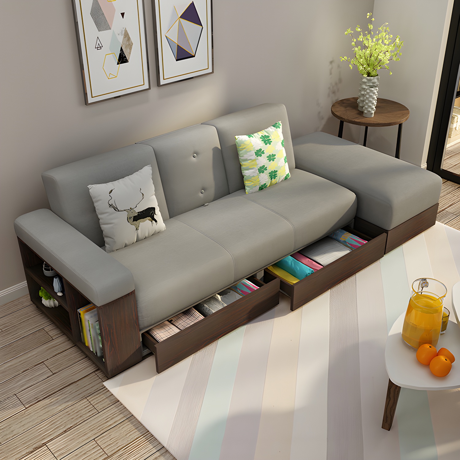 Convertible Fabric Sectional | Ormau - image 4