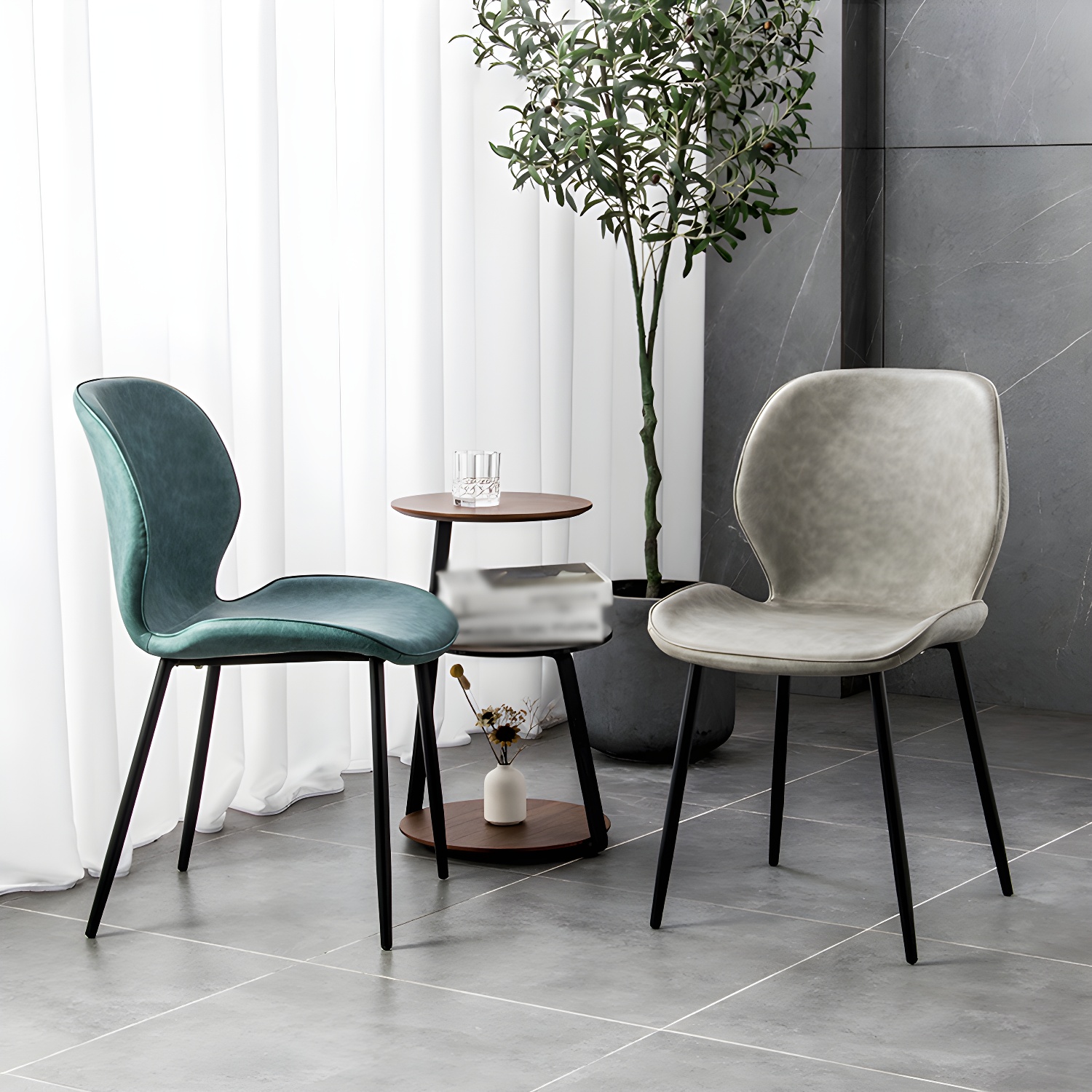 Wingback Leather Dining Chair | Ormau - image 20