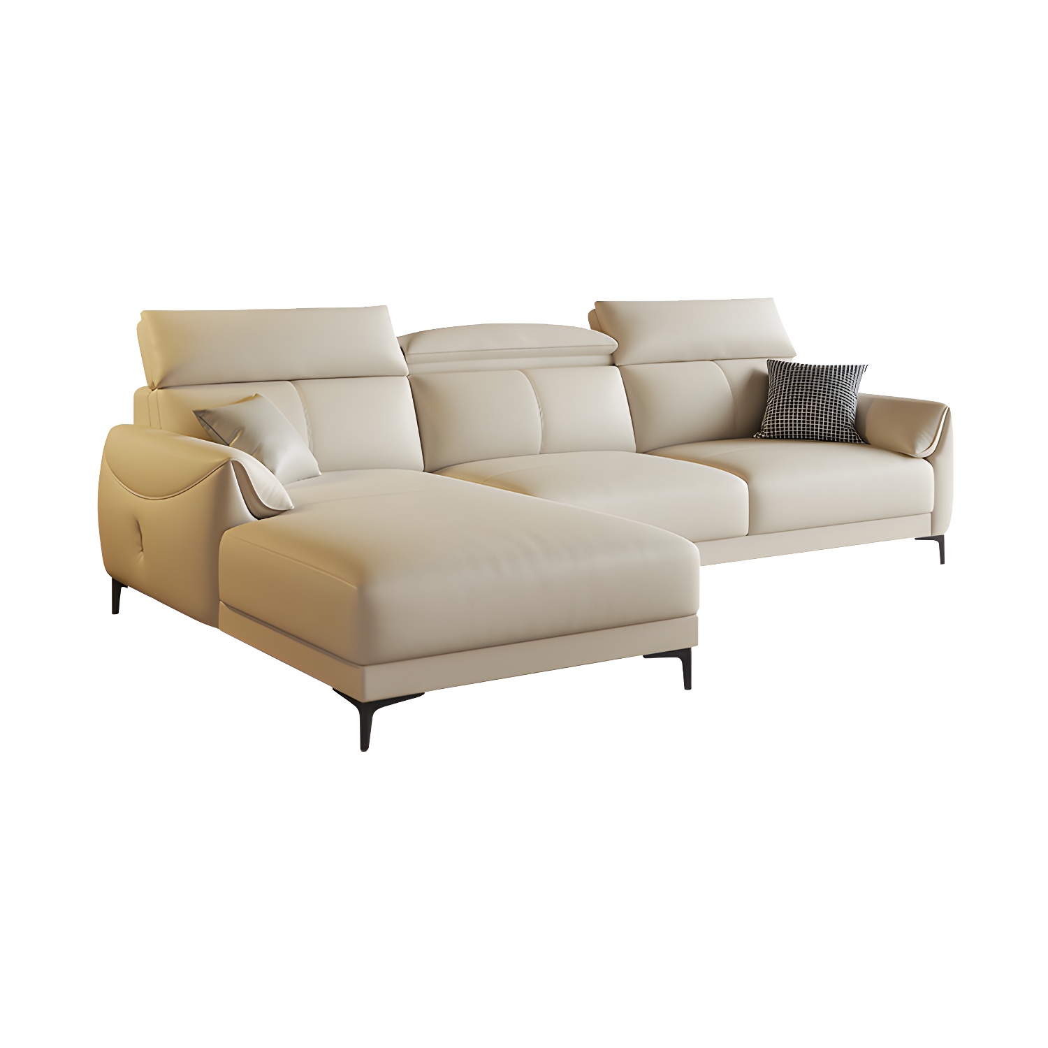 Modern Leather Sectional Sofa | Ormau - image 25
