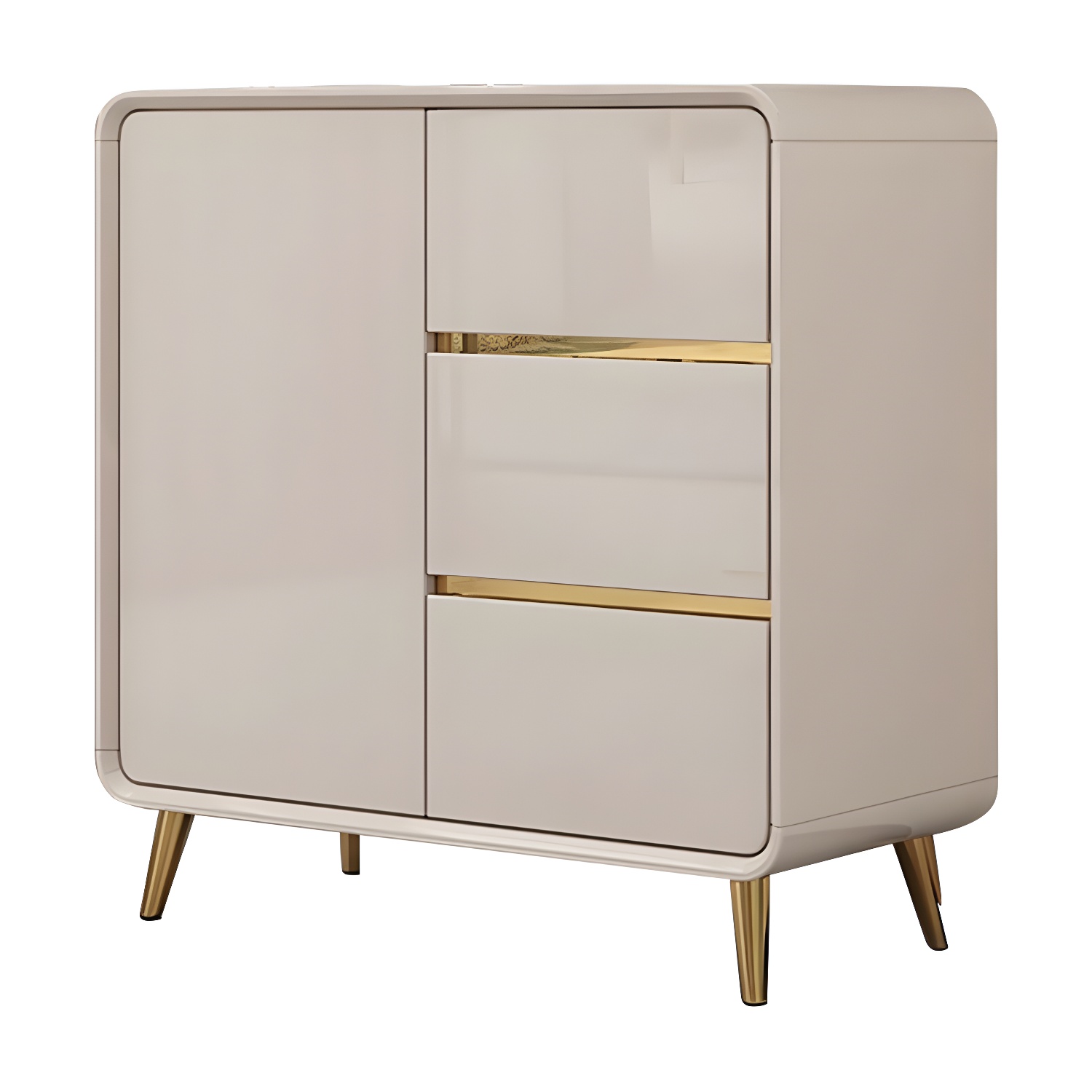Glam White Sideboard Credenza | Ormau - image 27