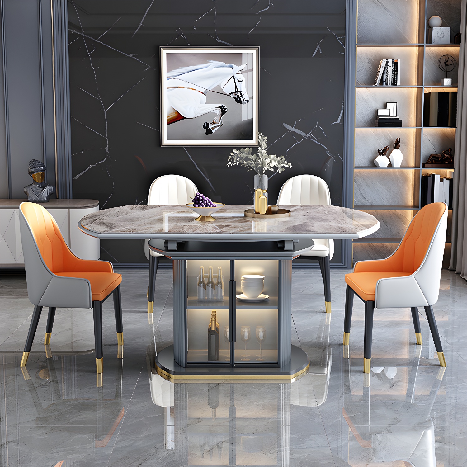 Slate & Gray Dining Set | Ormau - image 2