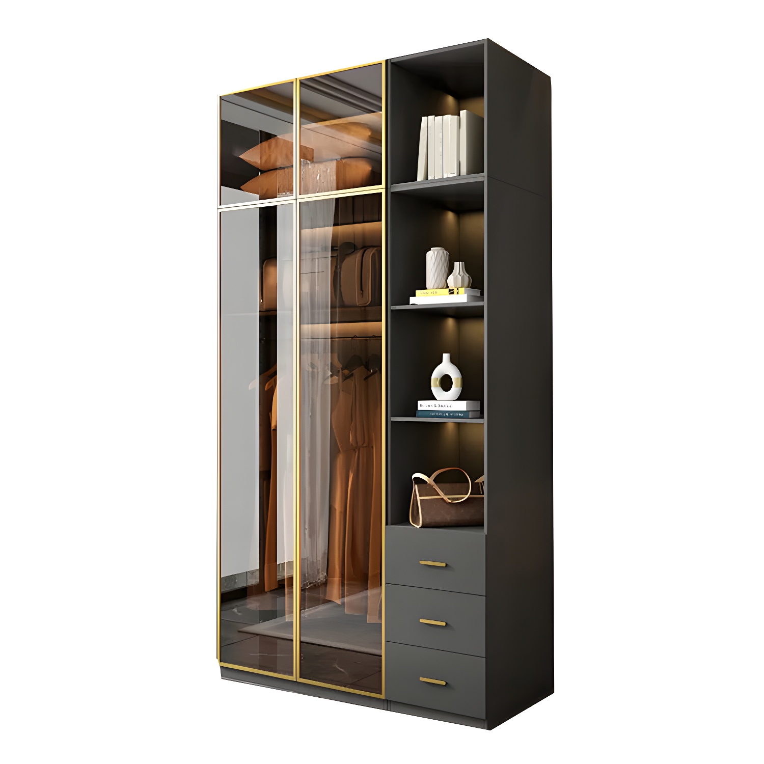 Modern Glass Wardrobe | Ormau - image 59
