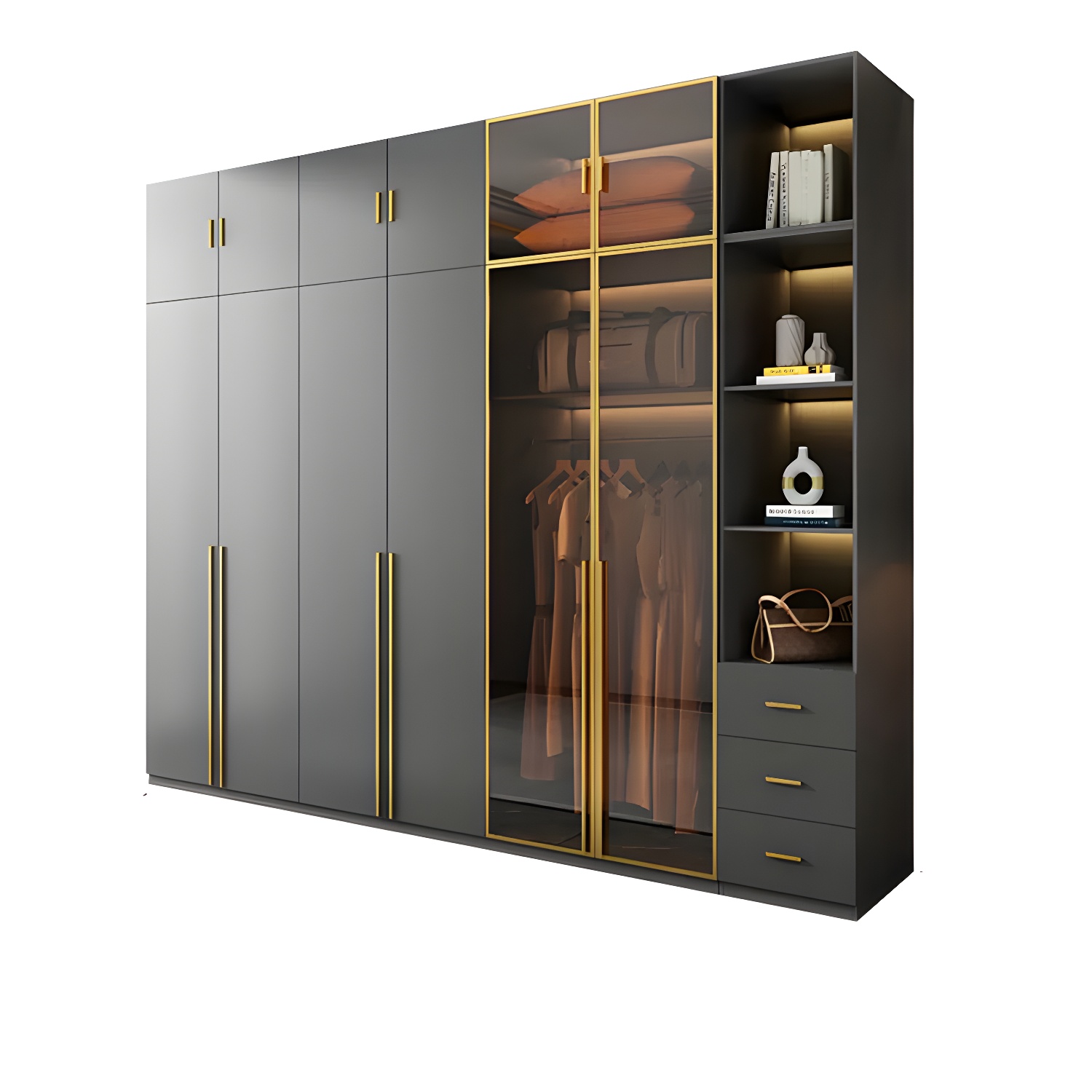 Modern Glass Wardrobe | Ormau - image 62