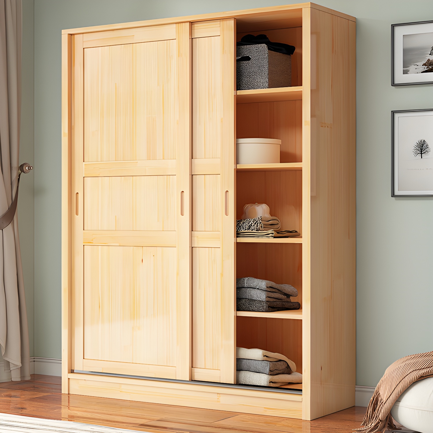 Natural Pine Wardrobe | Ormau - image 2