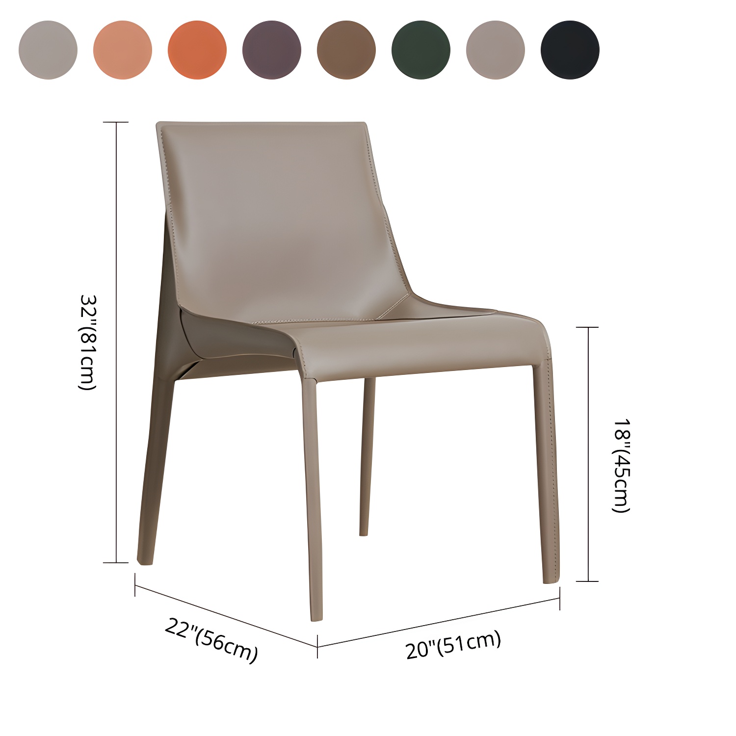 Leather Dining Chair | Ormau - image 17