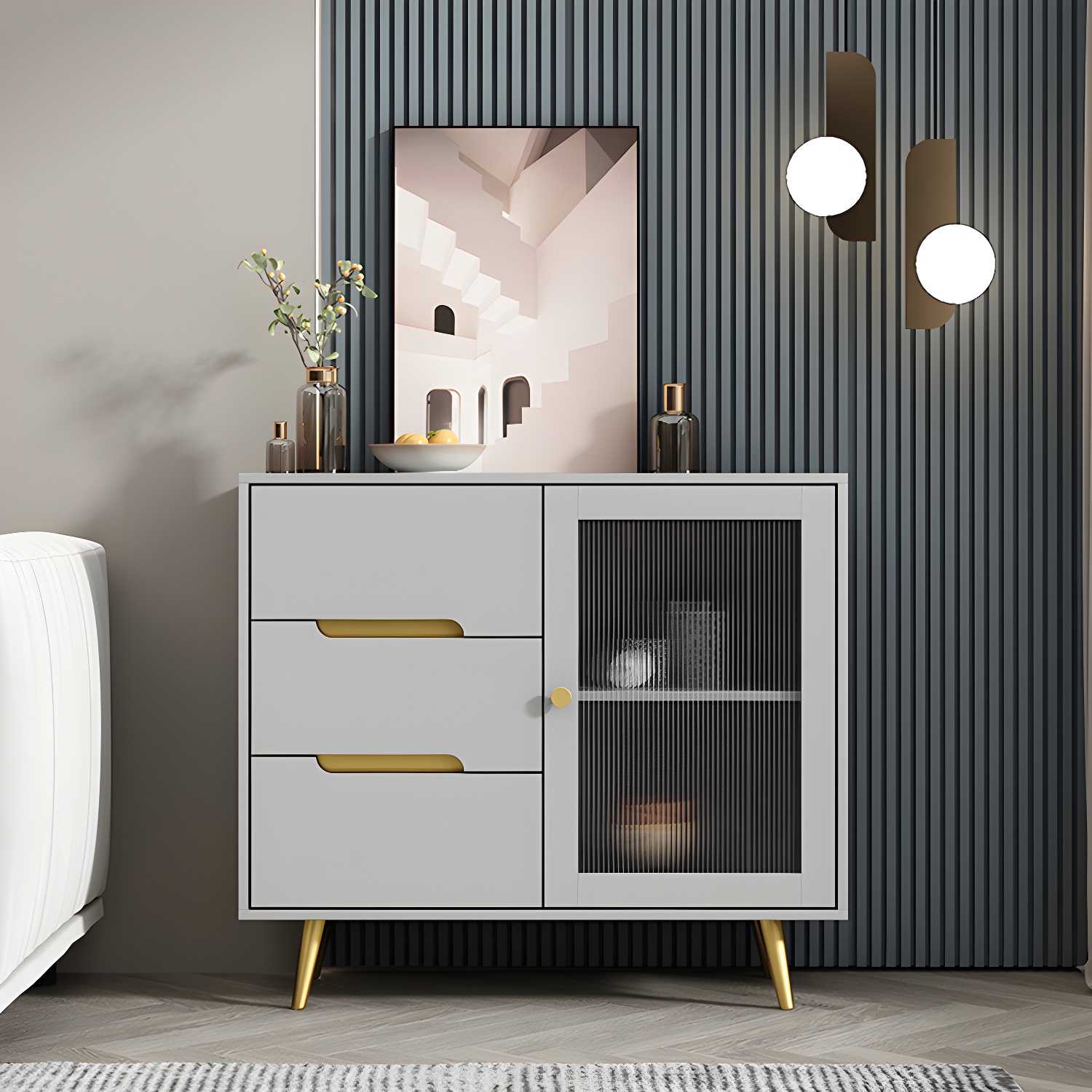 Modern Glass Door Sideboard | Ormau - image 4