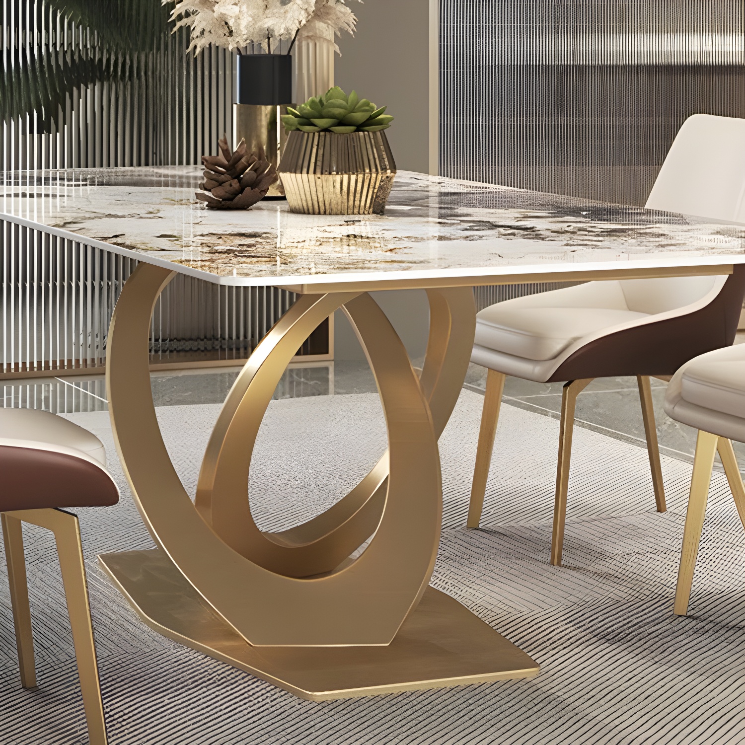 Gloss Beige Dining Set | Ormau - image 6