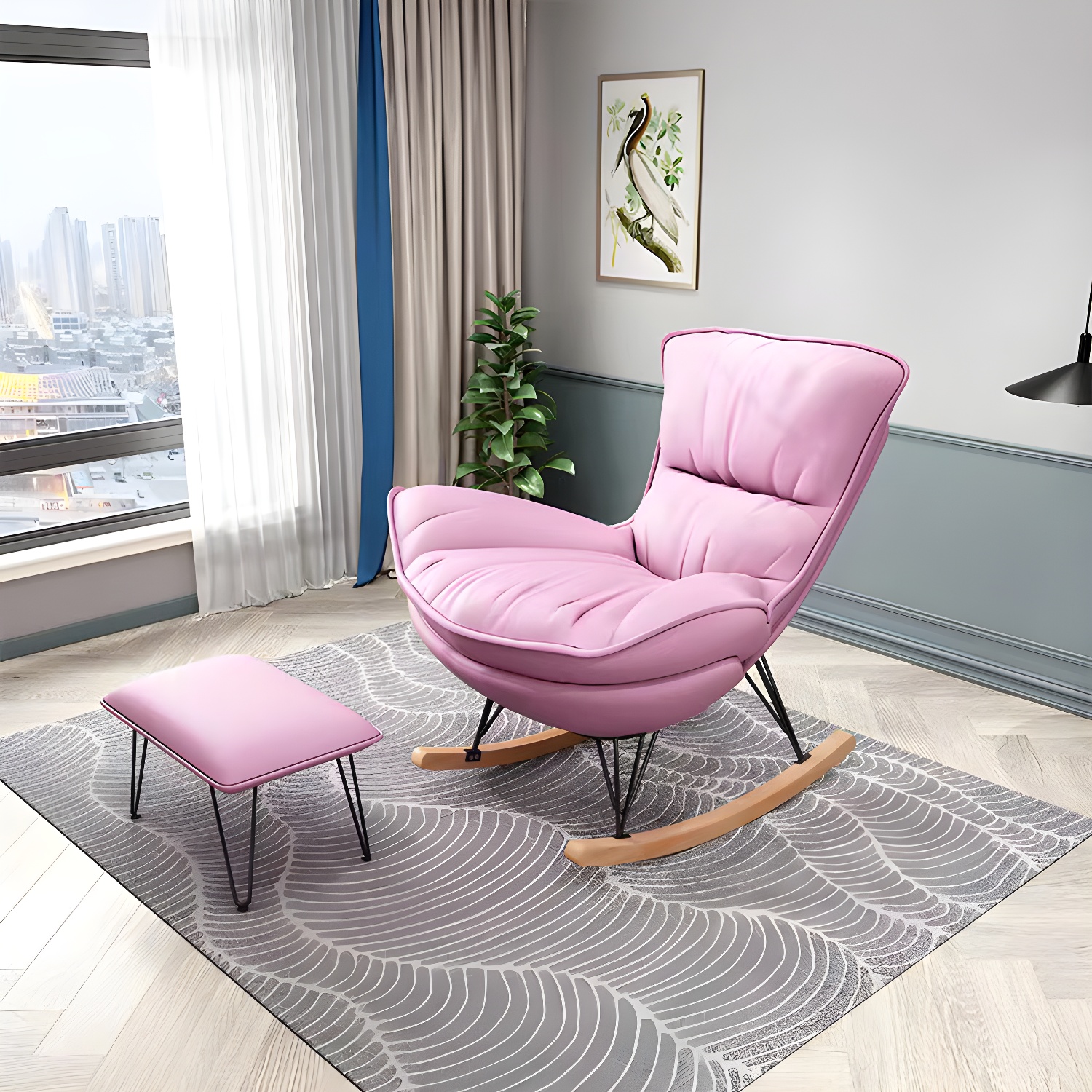 Glam Rocker & Ottoman | Ormau - image 8