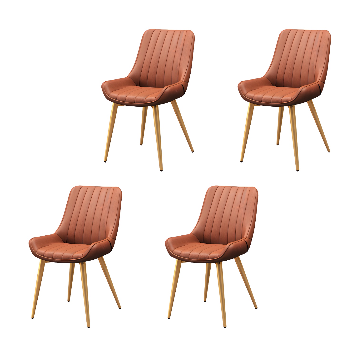 Faux Leather Dining Side Chair | Ormau - image 32