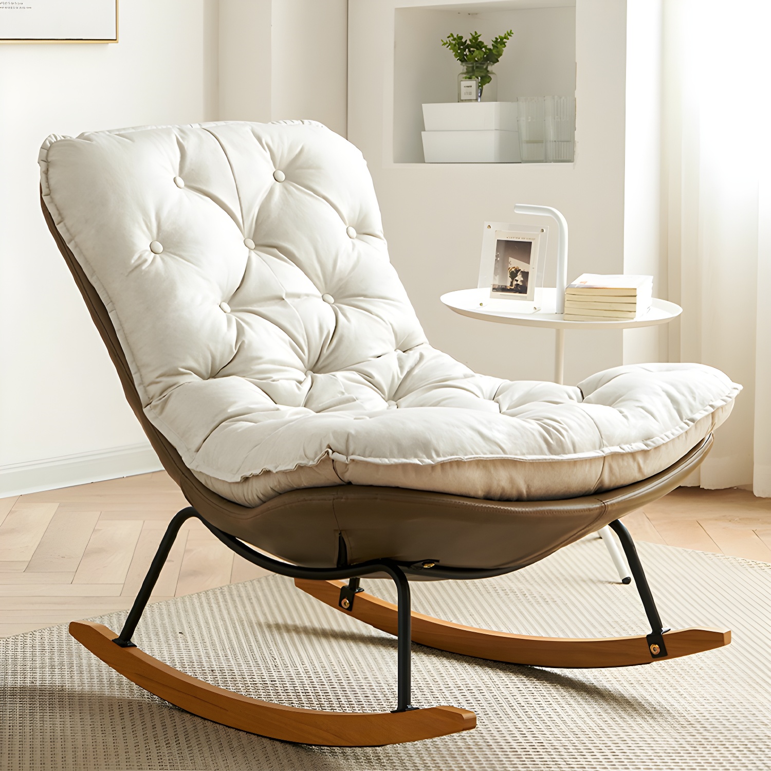 Button-Tufted Rocking Chair | Ormau - image 6