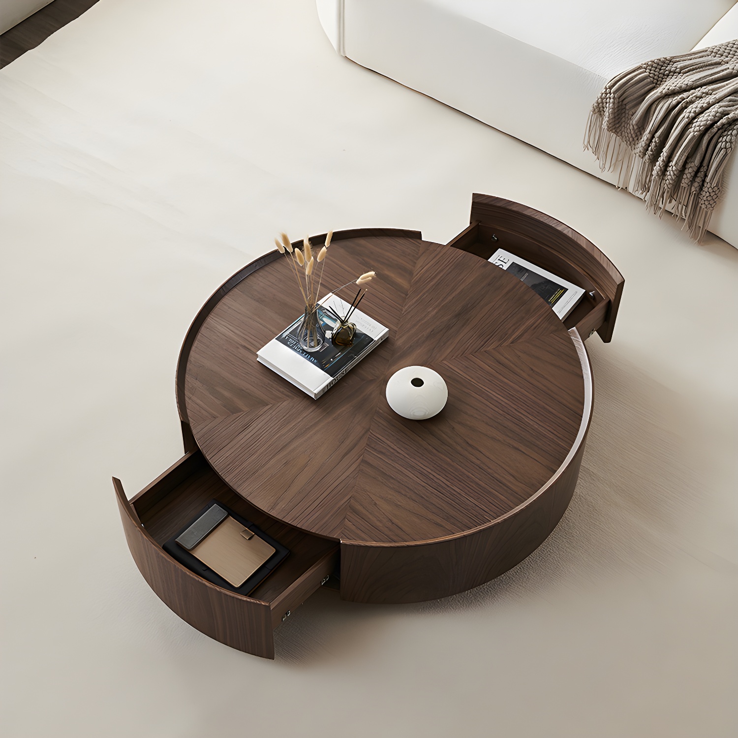 Round Wood Coffee Table | Ormau - image 2