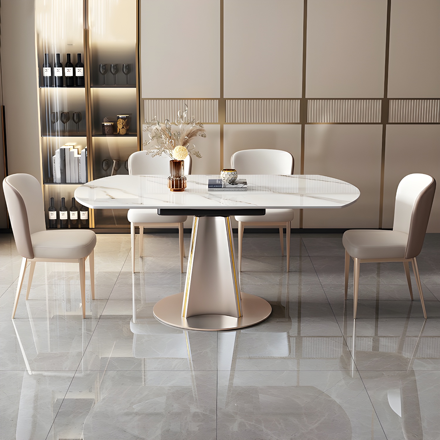 Glam Round Dining Set | Ormau - image 3